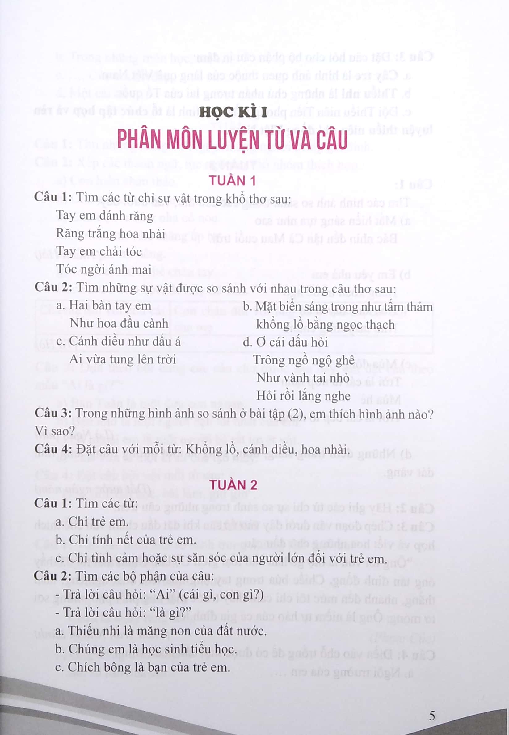 bộ luyện từ và câu 3 (theo chương trình gdpt mới - dùng chung cho 3 bộ sách) - Ảnh 5