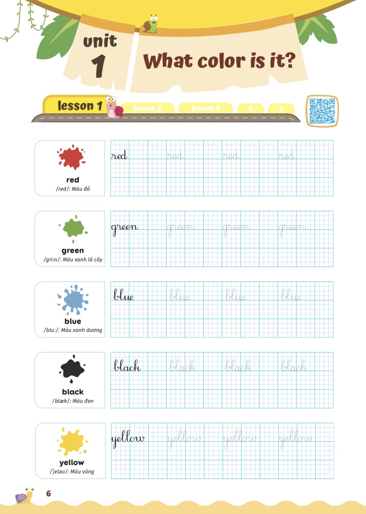 bộ luyện viết chữ đẹp từ vựng tiếng anh family and friends - national edition 1 - Ảnh 3