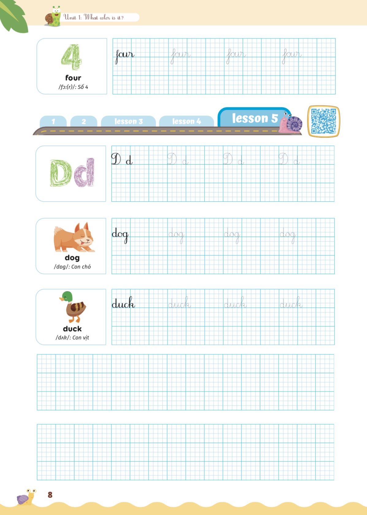 bộ luyện viết chữ đẹp từ vựng tiếng anh family and friends - national edition 1 - Ảnh 5