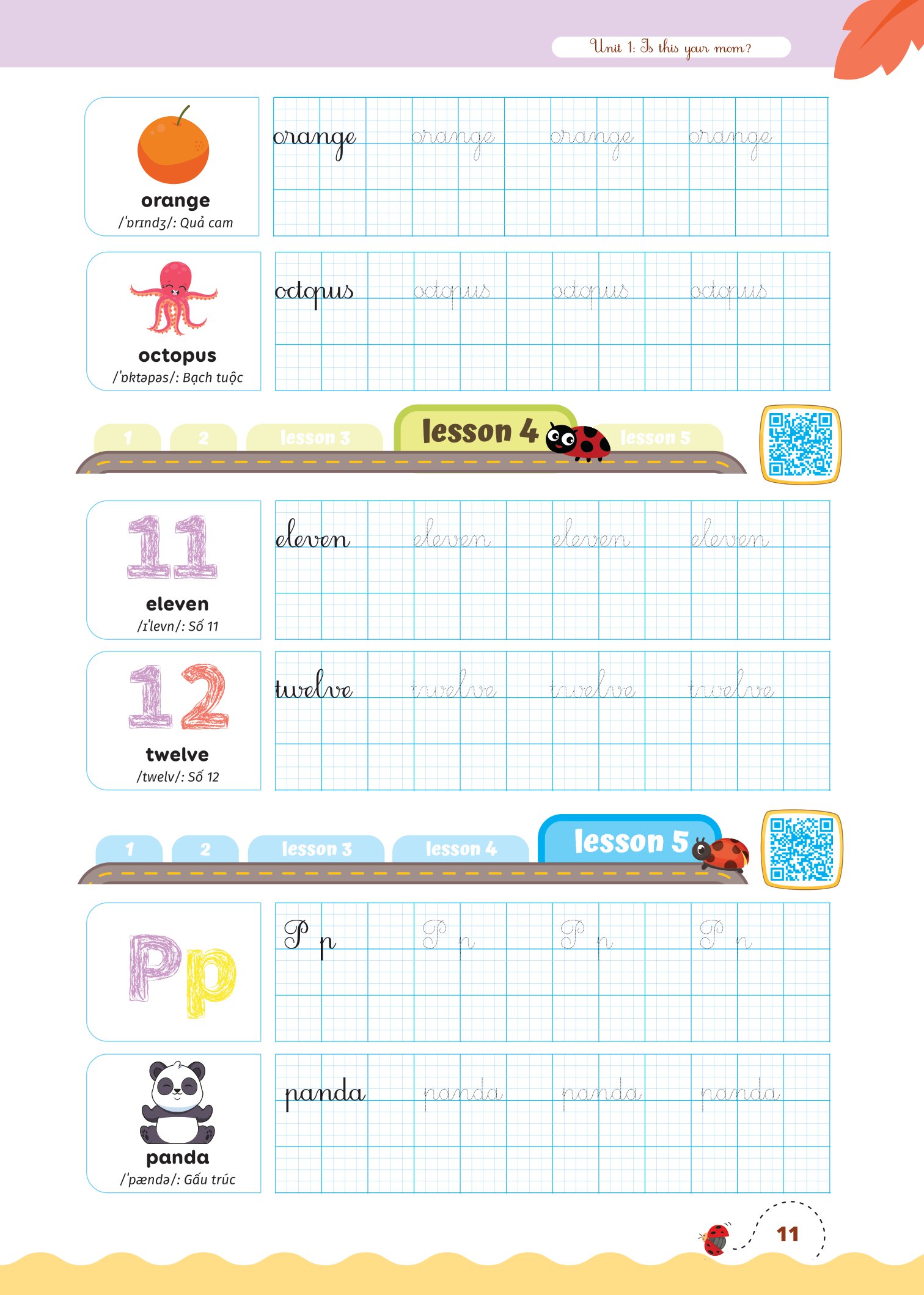 bộ luyện viết chữ đẹp từ vựng tiếng anh family and friends - national edition 2 - Ảnh 5