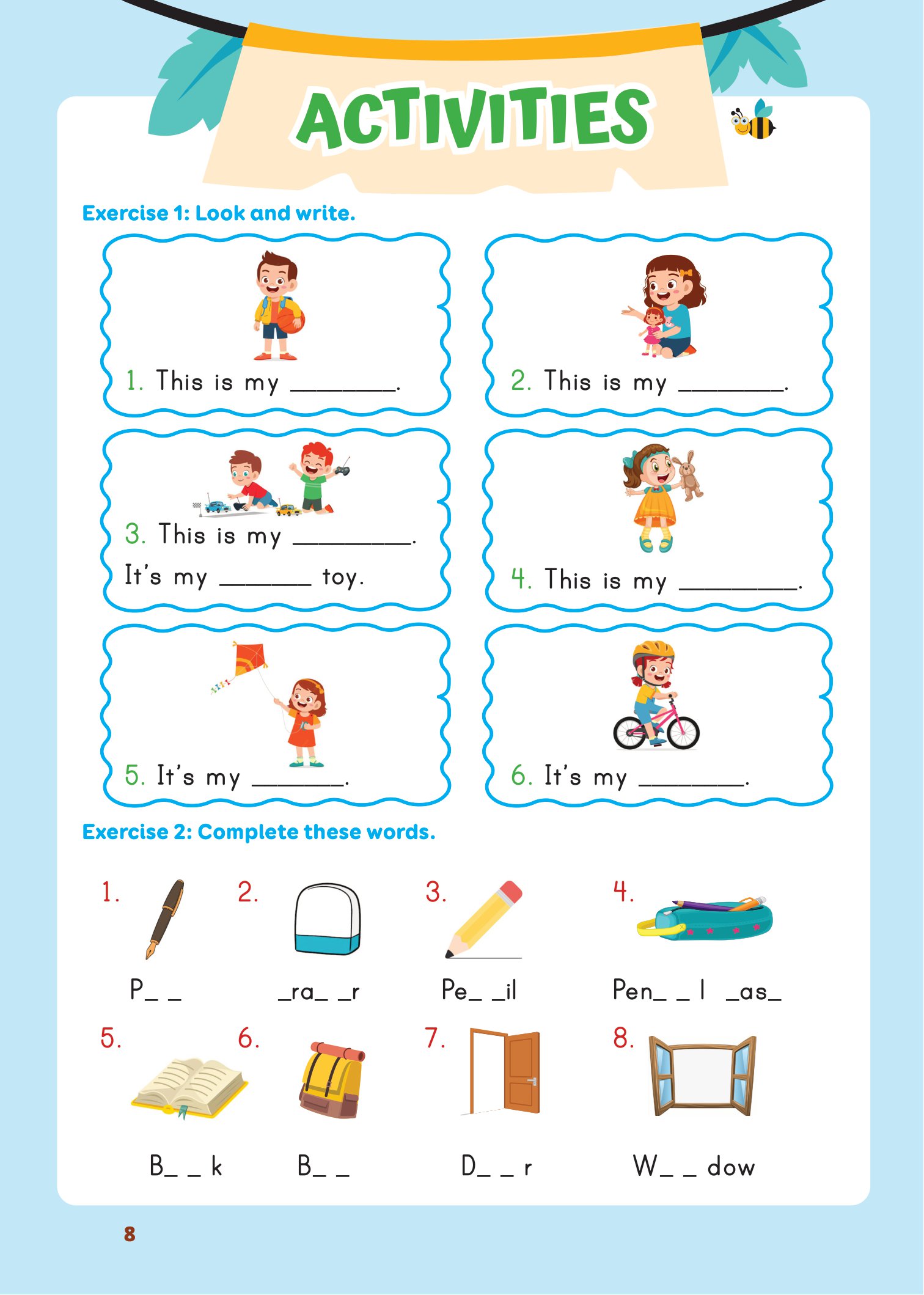 bộ luyện viết chữ đẹp từ vựng tiếng anh family and friends - national edition 3 - Ảnh 6