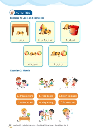 bộ luyện viết chữ nhớ từ vựng - english writing smart start lớp 4 - tập 1 - Ảnh 5