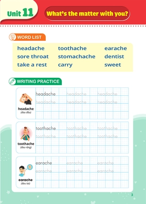 bộ luyện viết chữ nhớ từ vựng tiếng anh theo chương trình sách giáo khoa lớp 5 - tập 2 - Ảnh 3