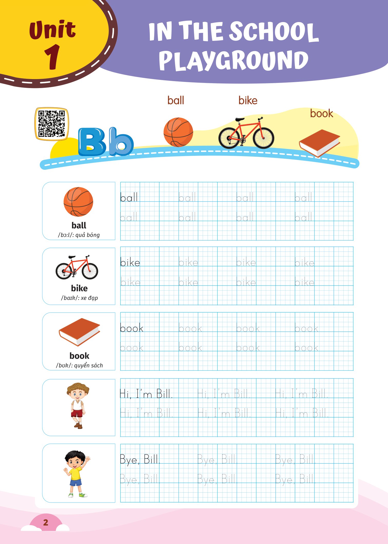 bộ luyện viết chữ từ vựng tiếng anh theo chương trình sách giáo khoa 1 (global) - Ảnh 3