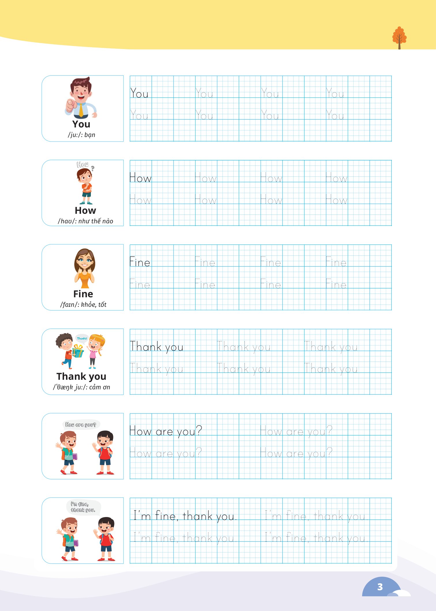 bộ luyện viết chữ từ vựng tiếng anh theo chương trình sách giáo khoa 3 (global) - Ảnh 4