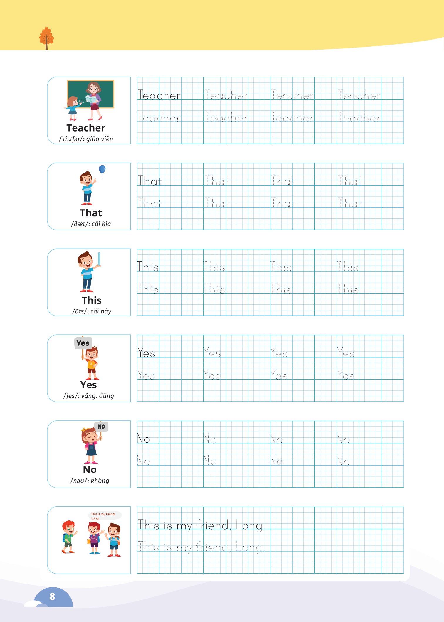 bộ luyện viết chữ từ vựng tiếng anh theo chương trình sách giáo khoa 3 (global) - Ảnh 9