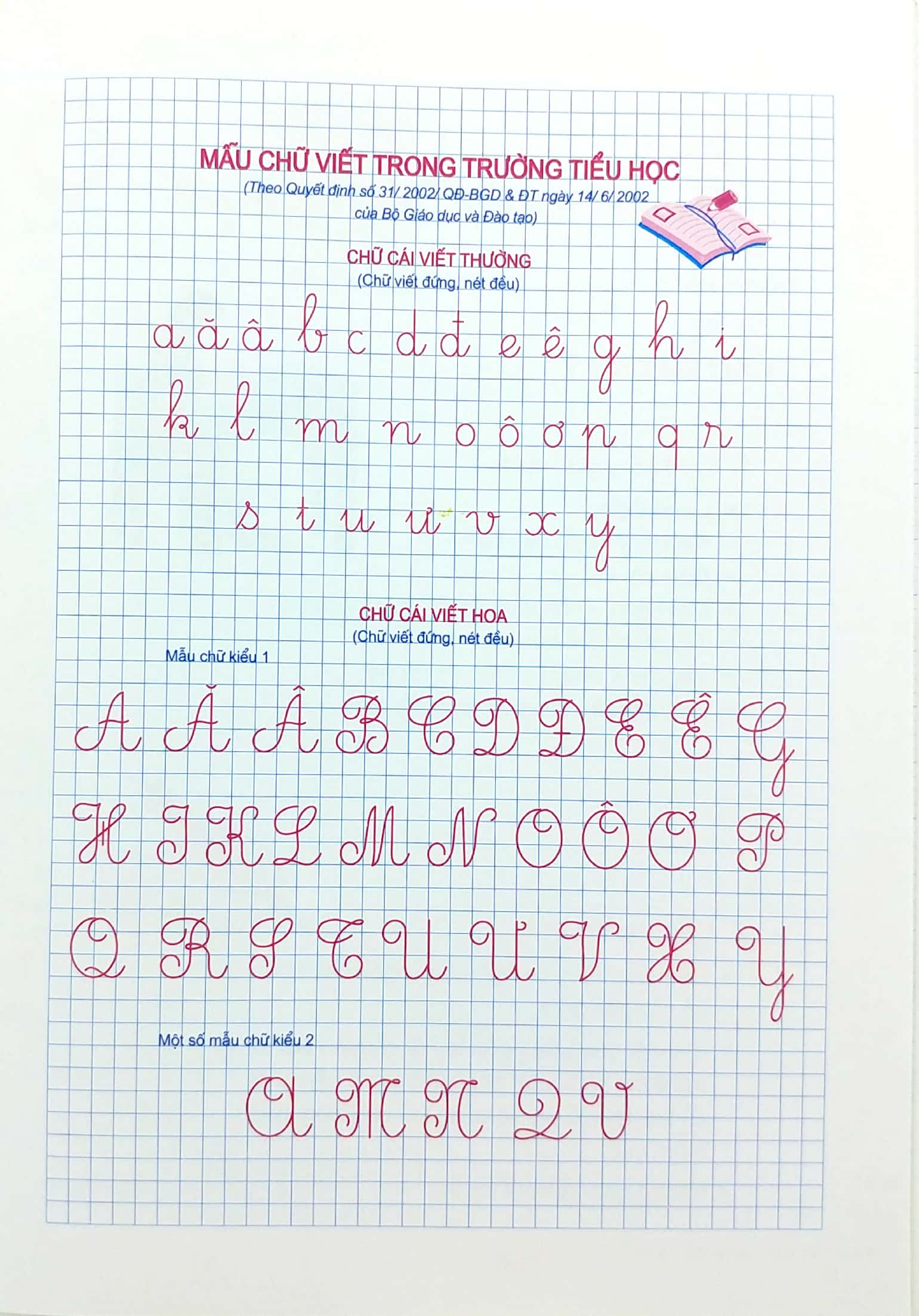 bộ luyện viết theo mẫu chữ mới - tập tô chữ - tập 2 (tái bản 2019) - Ảnh 3