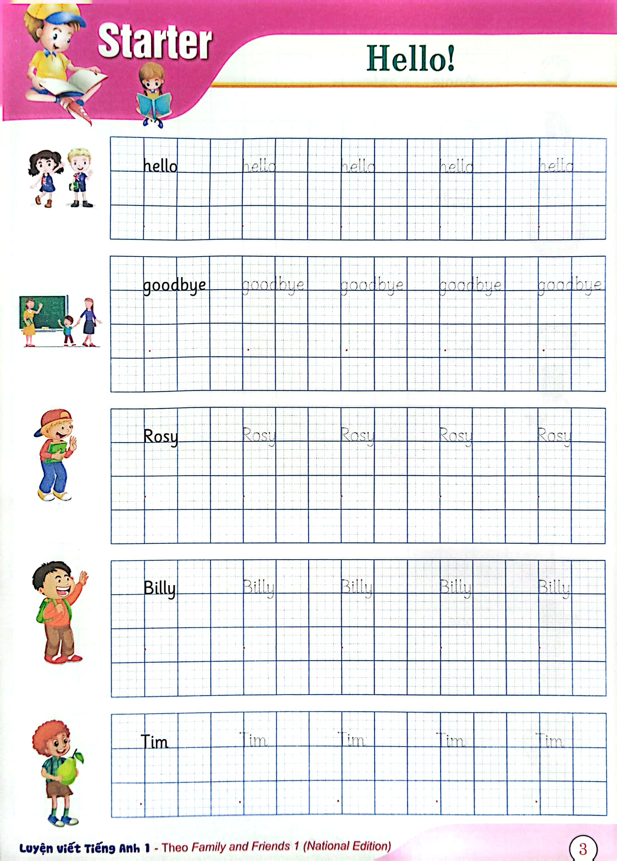 bộ luyện viết tiếng anh - family and friends 1 - national edition - Ảnh 3