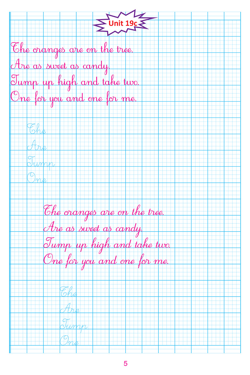 bộ luyện viết tiếng anh trình bày trên giấy ô li dành cho học sinh lớp 1 - tập 2 - Ảnh 5