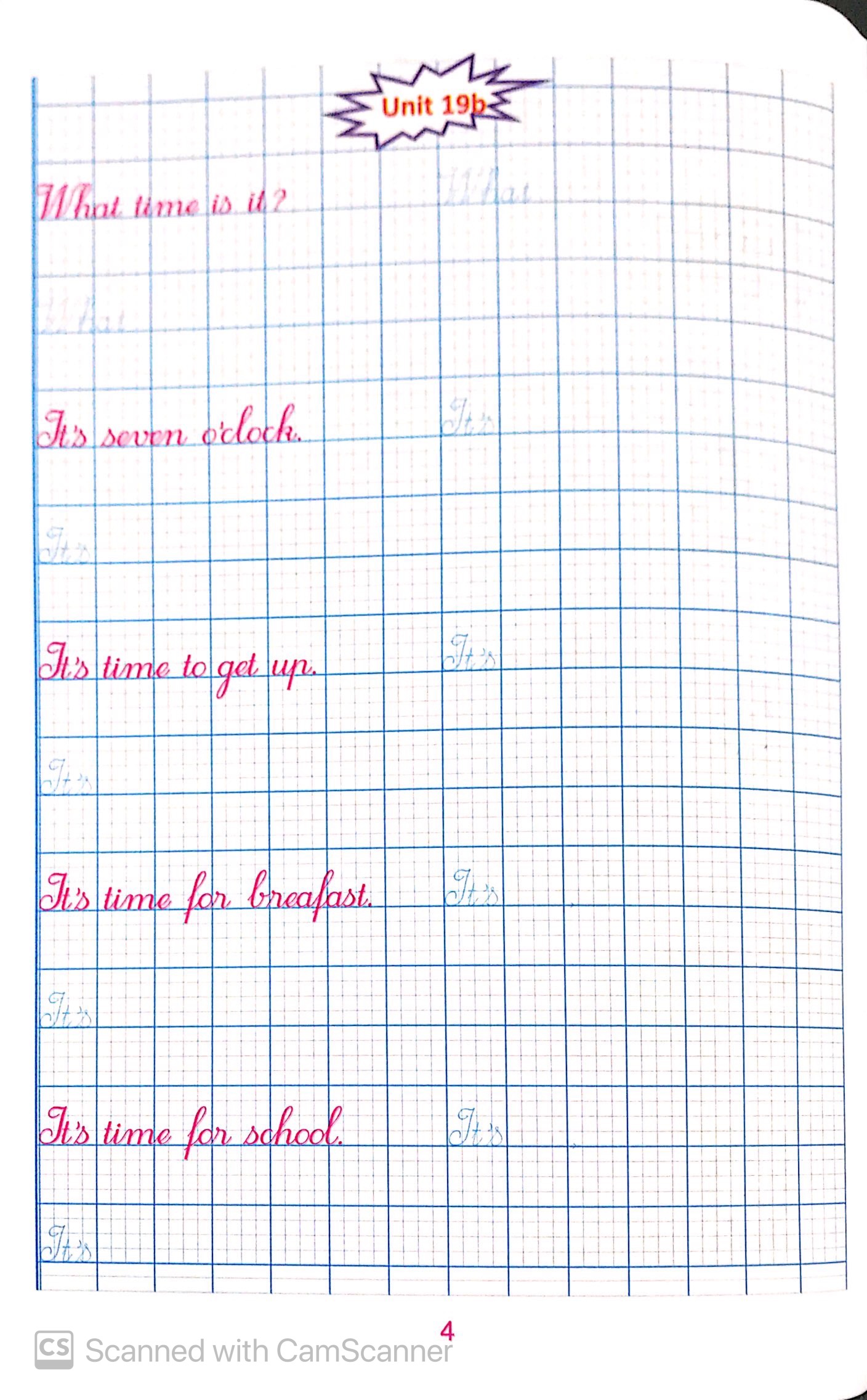 bộ luyện viết tiếng anh trình bày trên giấy ô li dành cho học sinh lớp 4 tập 2 - Ảnh 11