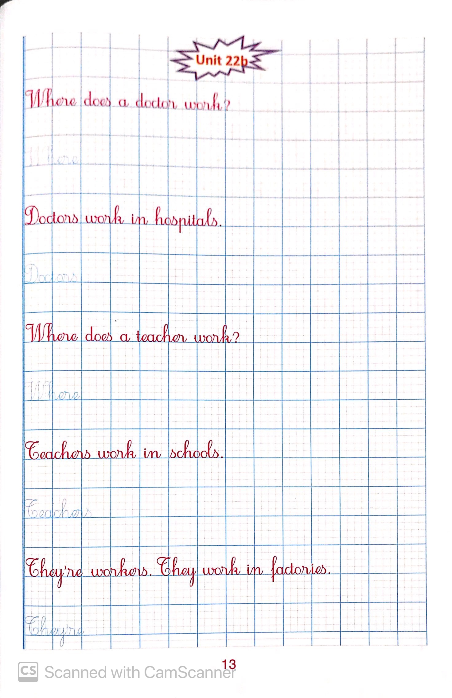 bộ luyện viết tiếng anh trình bày trên giấy ô li dành cho học sinh lớp 4 tập 2 - Ảnh 20