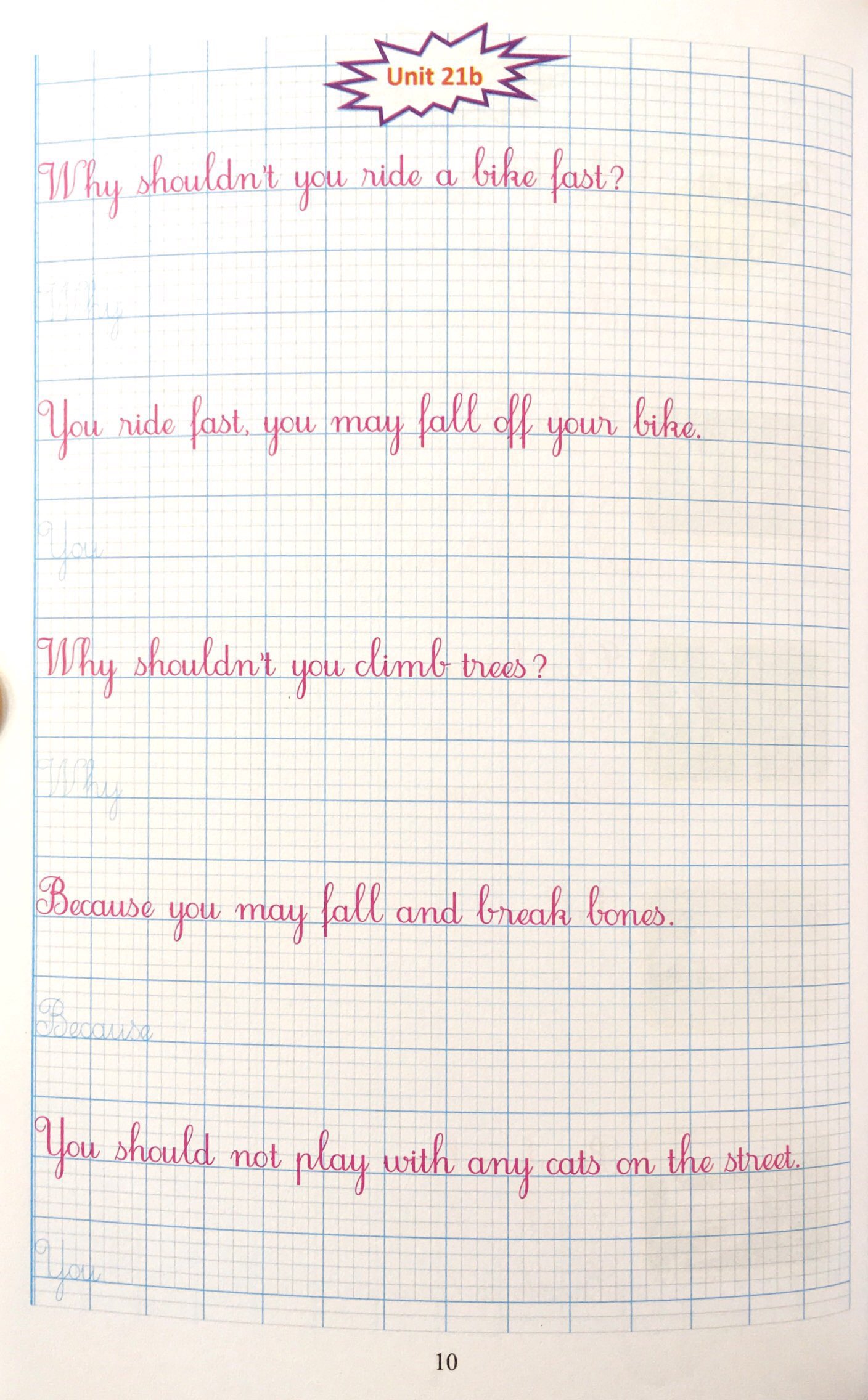 bộ luyện viết tiếng anh trình bày trên giấy ô li dành cho học sinh lớp 5 - tập 2 - Ảnh 11