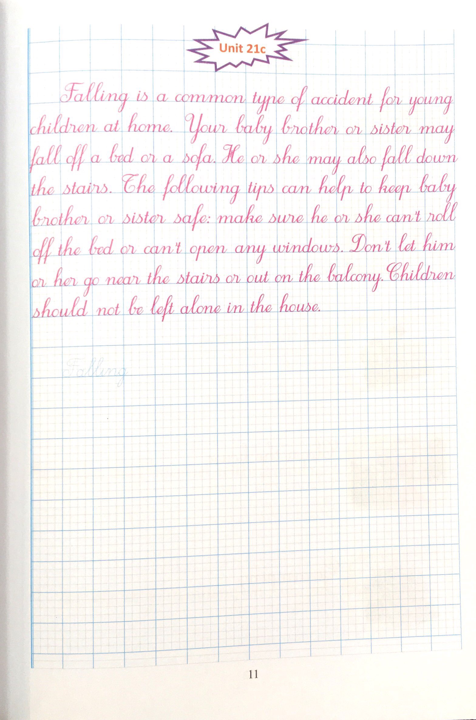 bộ luyện viết tiếng anh trình bày trên giấy ô li dành cho học sinh lớp 5 - tập 2 - Ảnh 12