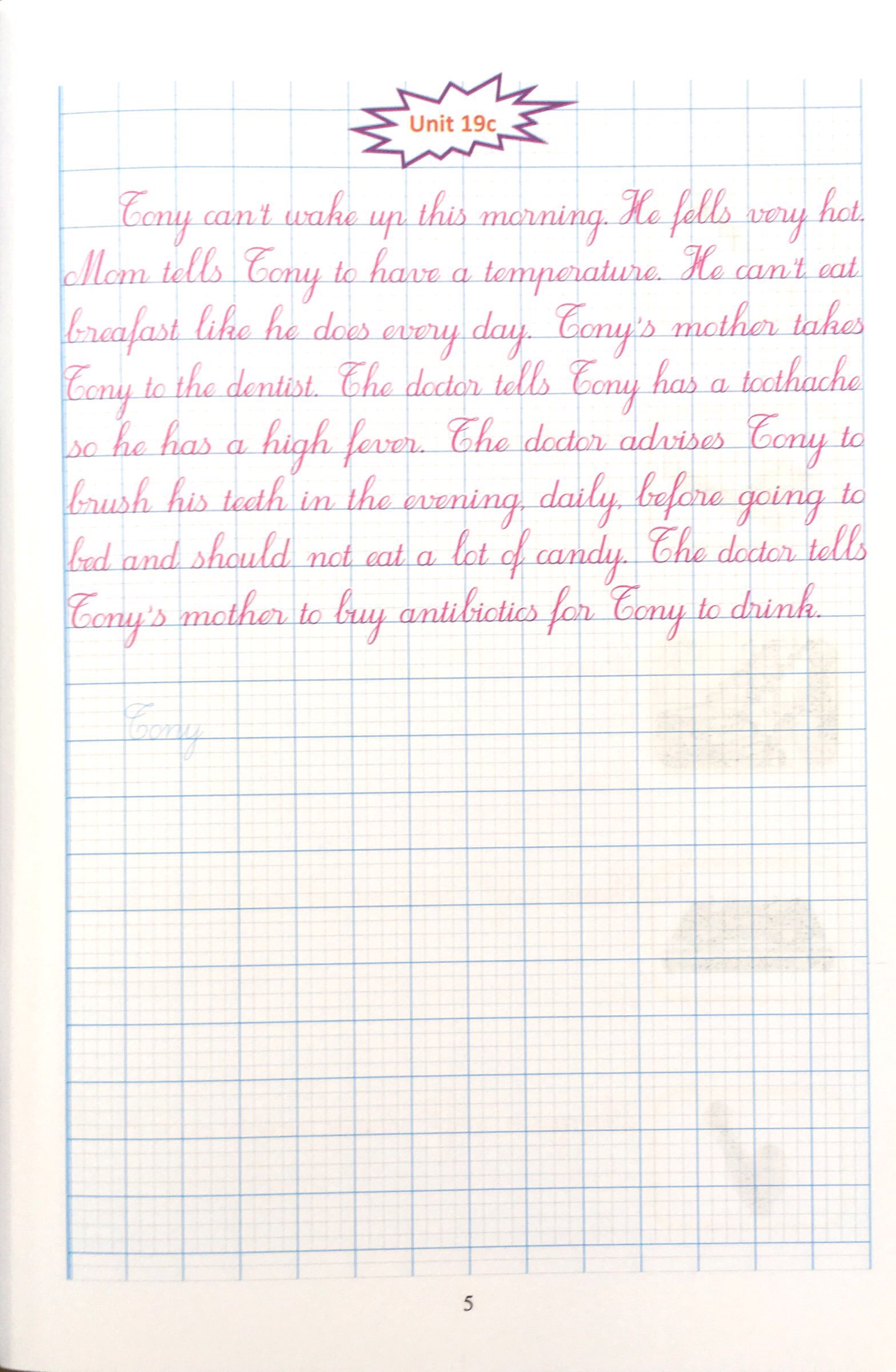 bộ luyện viết tiếng anh trình bày trên giấy ô li dành cho học sinh lớp 5 - tập 2 - Ảnh 6