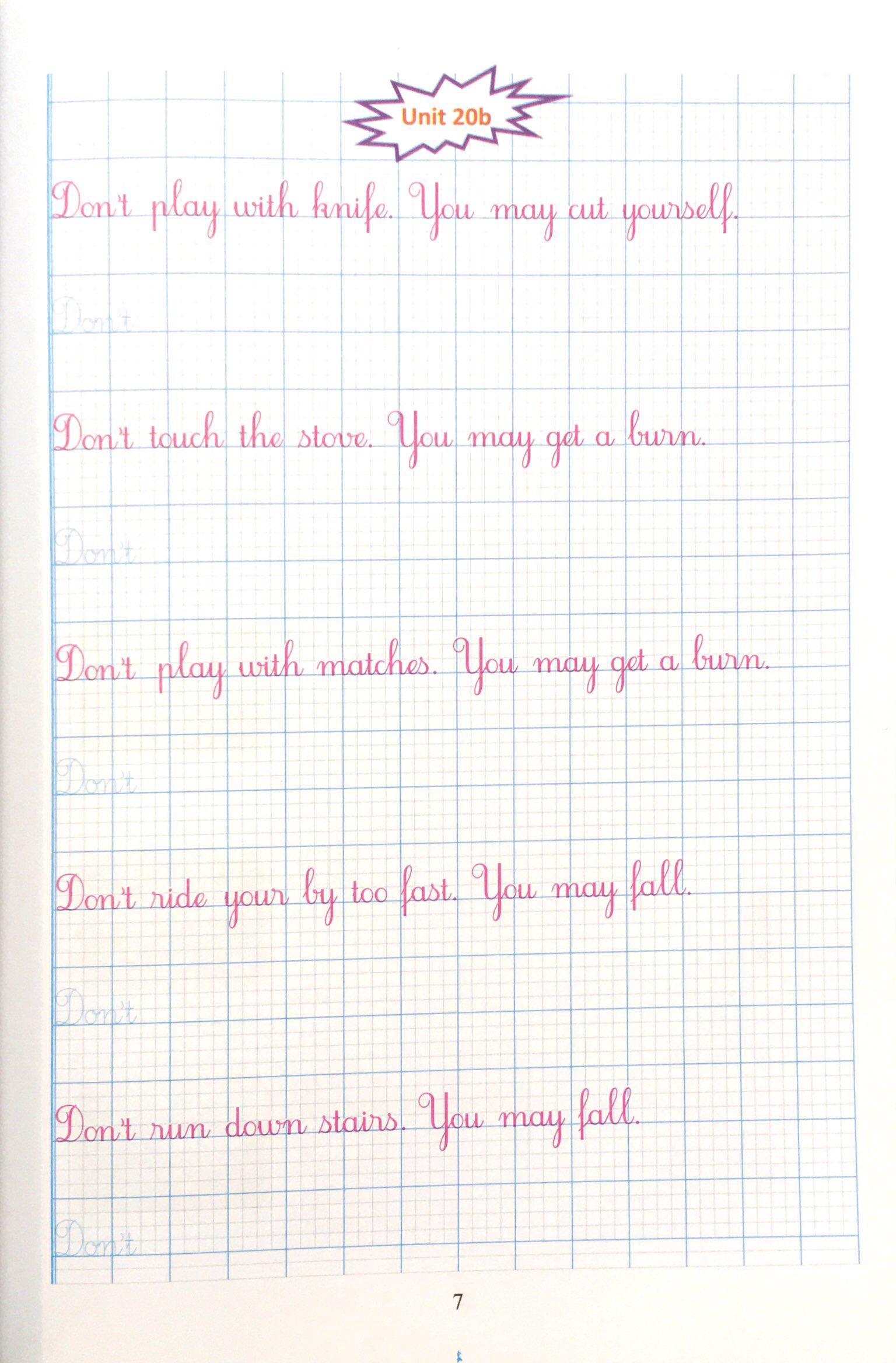 bộ luyện viết tiếng anh trình bày trên giấy ô li dành cho học sinh lớp 5 - tập 2 - Ảnh 8