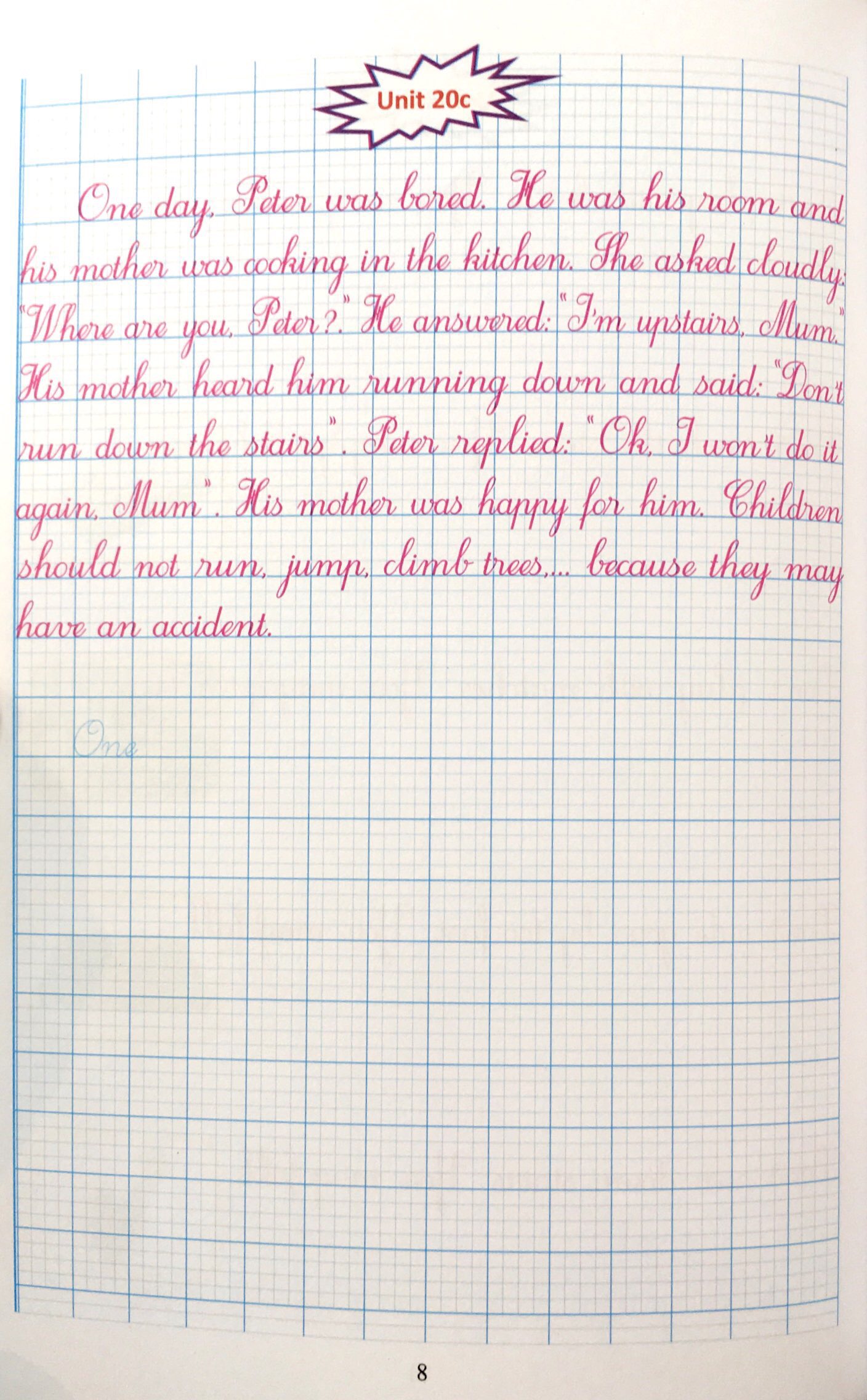 bộ luyện viết tiếng anh trình bày trên giấy ô li dành cho học sinh lớp 5 - tập 2 - Ảnh 9