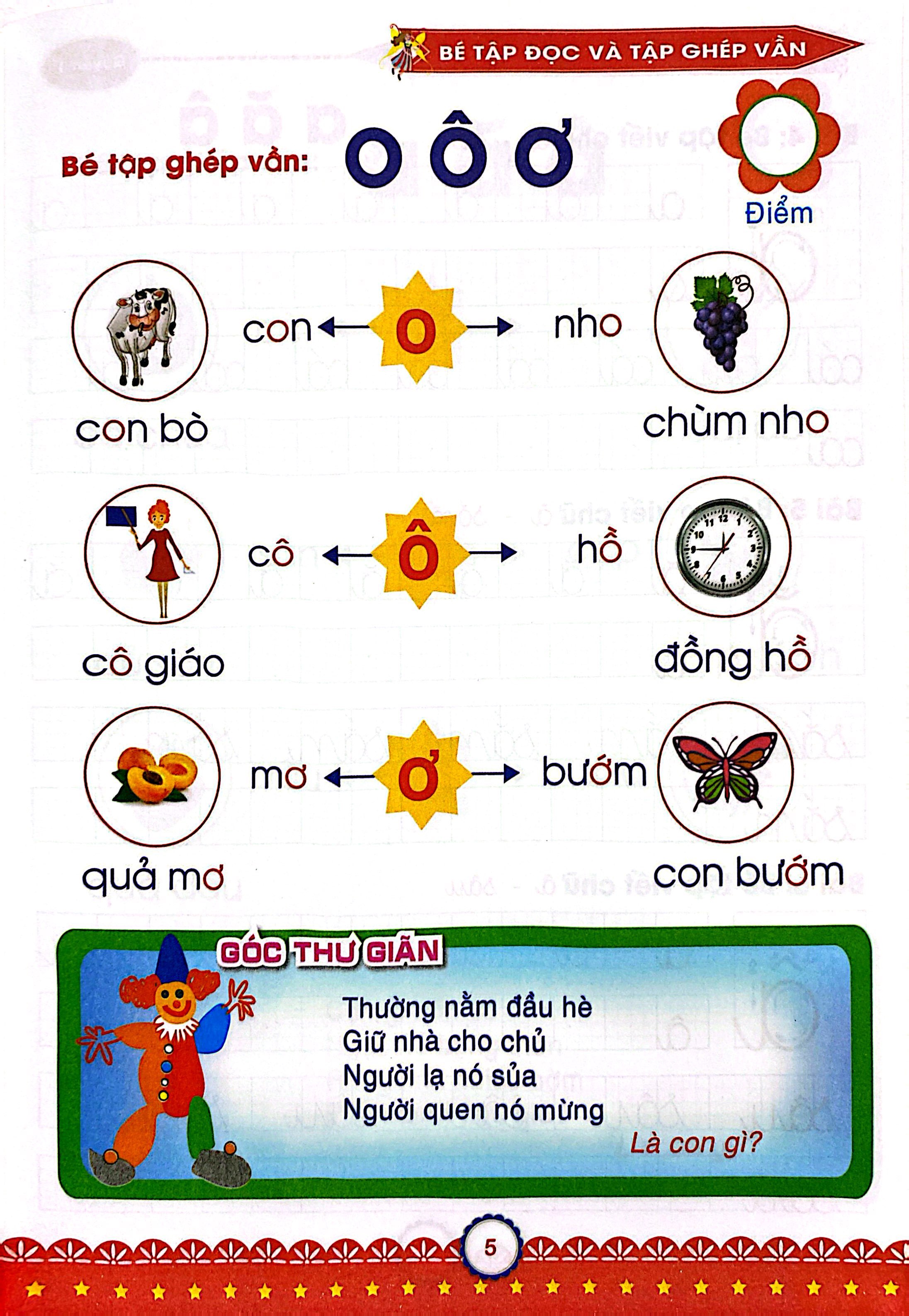 Bộ Mai Em Vào Lớp 1 - Dành Cho Trẻ 5-6 Tuổi - Bé Tập Tô Và Tập Ghép Vần - Quyển 1 (Tái Bản 2024) - Ảnh 5