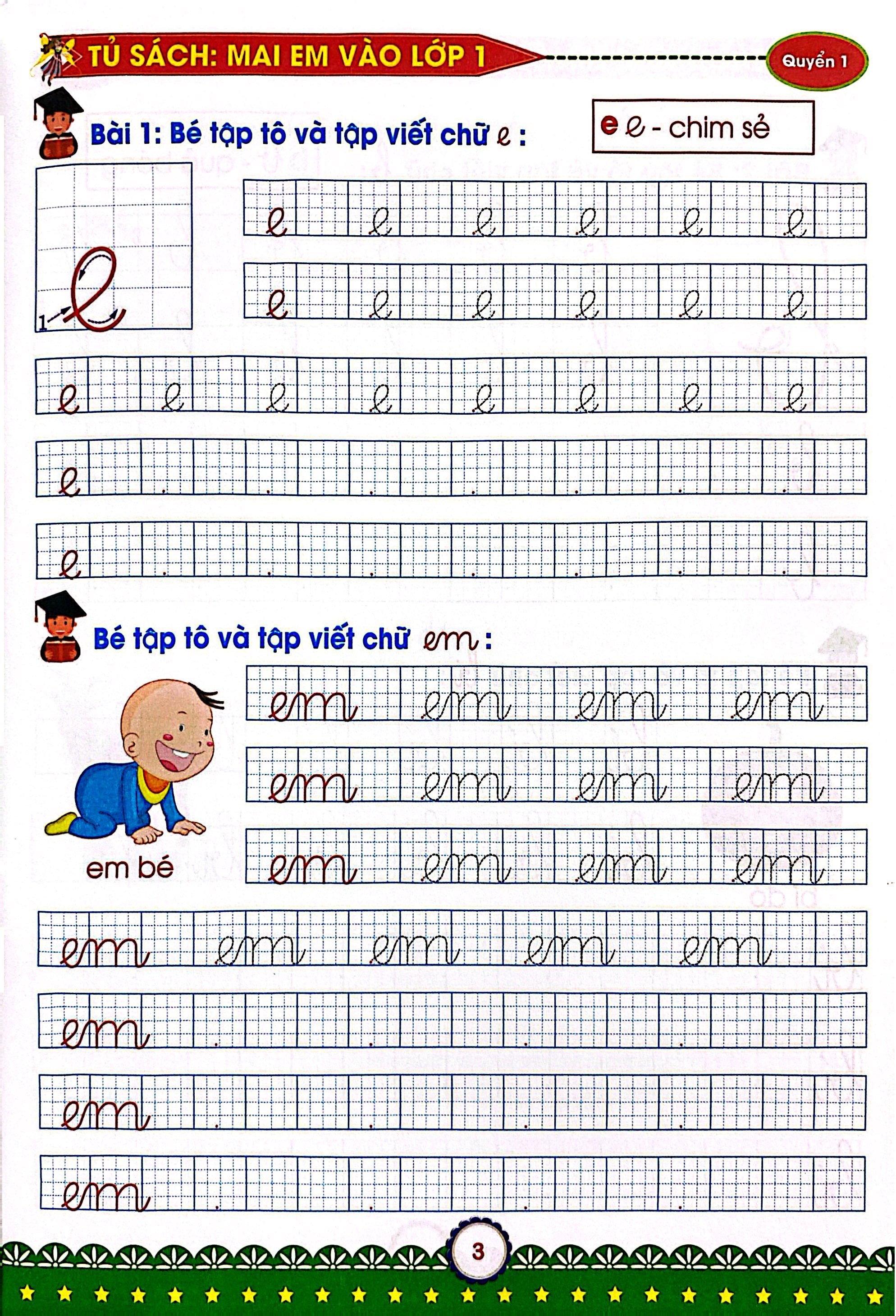 Bo
						
										
										Mai Em Vao Lop 1 - Danh Cho Tre 5-6 Tuoi - Be Tap To Va Tap Viet - Quyen 1 (Tai Ban 2024) - Ảnh 4