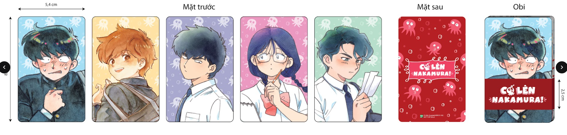 Bộ Manga - Cố Lên Nakamura - Tập 1 + Tập 2 (Bộ 2 Tập) - Bản Sưu Tầm - Tặng Kèm Set 5 Card Nhân Vật Kèm Obi + Set 2 Clearcard + Set 4 Postcard + Sticker + Standee Acrylic + Phong Bì Đựng Quà - Ảnh 4