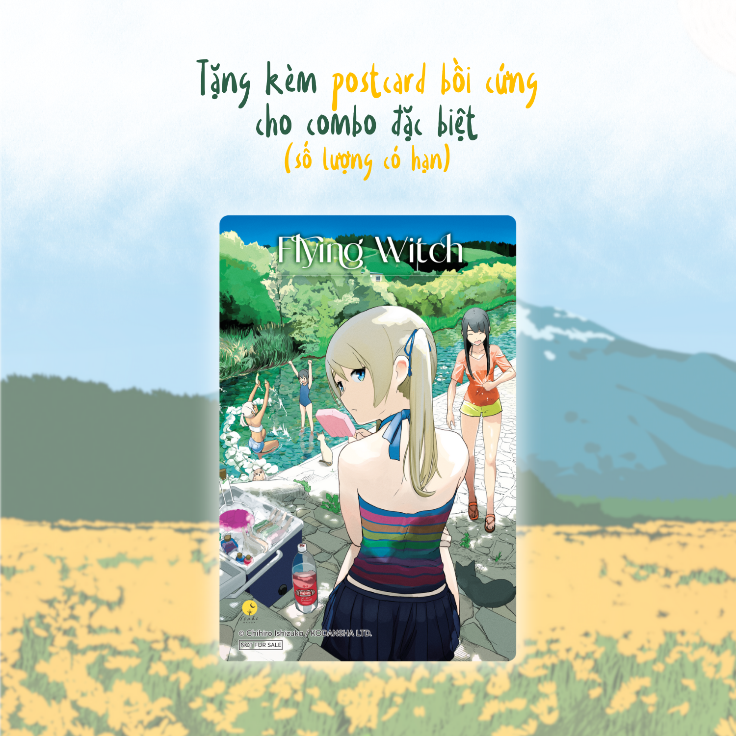 Bộ Bộ Manga - Flying Witch - Tập 6 + Tập 7 (Bộ 2 Tập) - Bản Đặc Biệt - Tặng Kèm Postcard Bồi Cứng - Ảnh 5