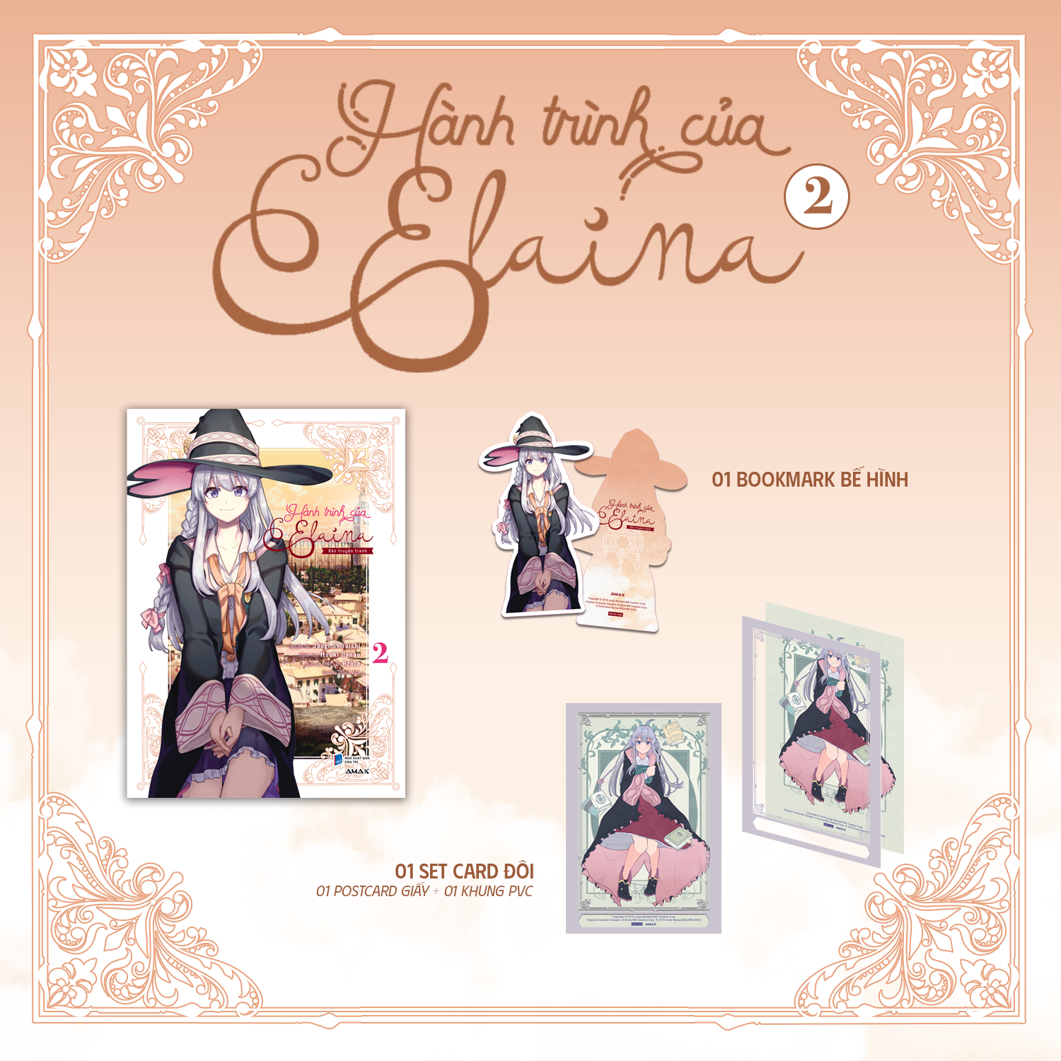 Bộ
						
										
										[Manga] Hành Trình Của Elaina - Tập 2 - Tặng Kèm Bookmark Bế Hình + Set Card Đôi - Ảnh 2
