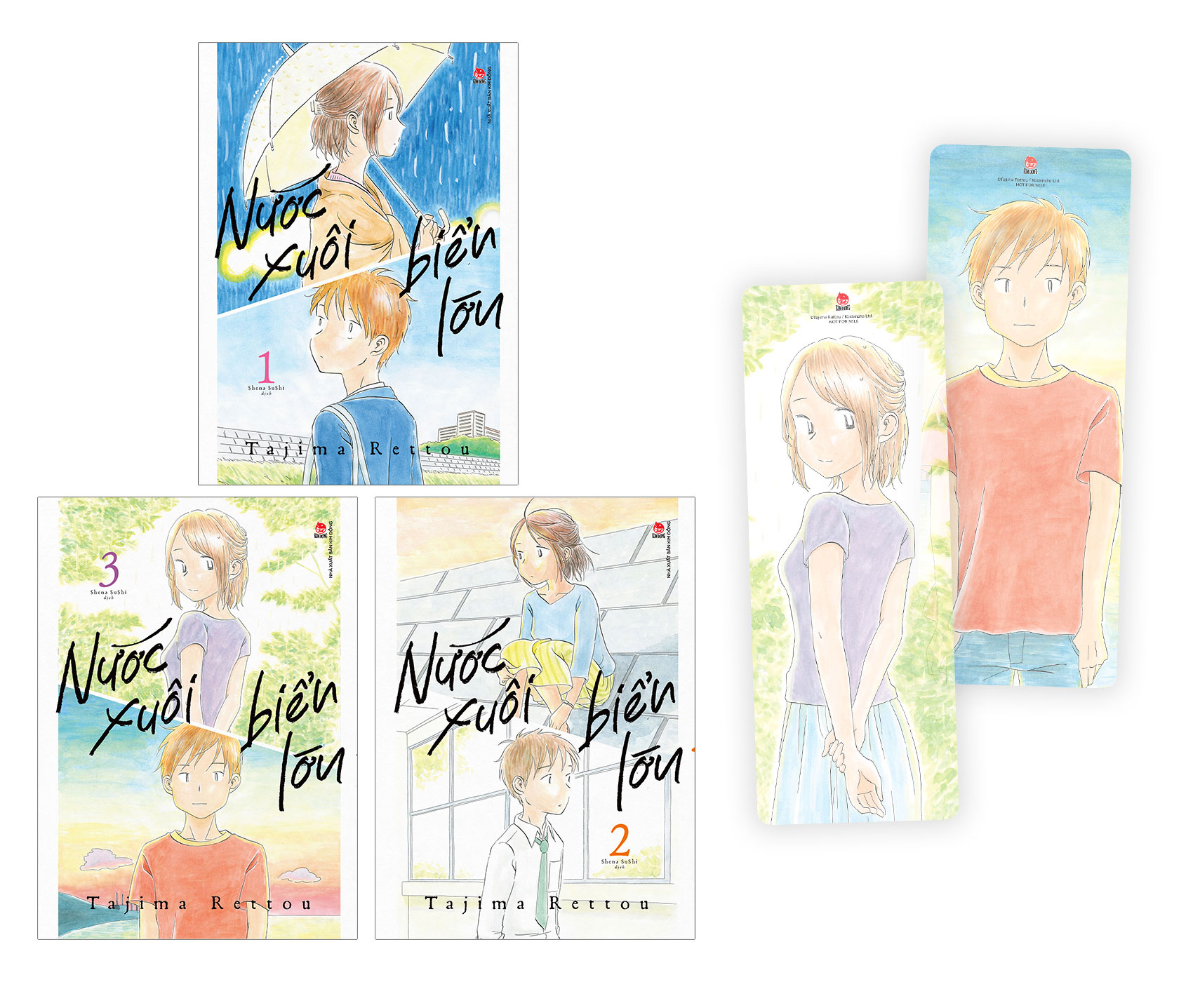 bộ manga - nước xuôi biển lớn: tập 1 - 3 (bộ 3 tập) - tặng kèm 2 bookmark pvc - Ảnh 2