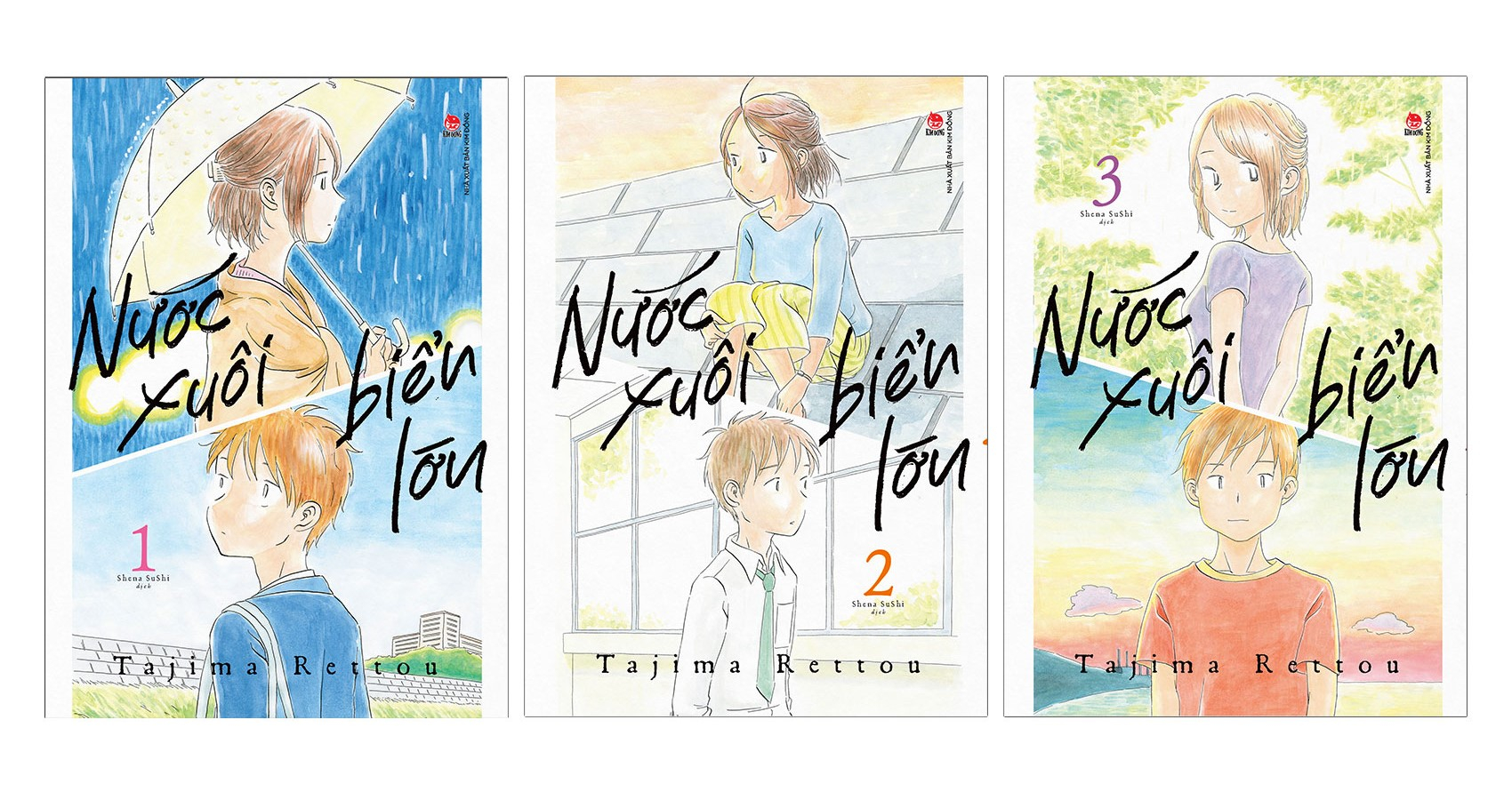 bộ manga - nước xuôi biển lớn: tập 1 - 3 (bộ 3 tập) - tặng kèm 2 bookmark pvc - Ảnh 3