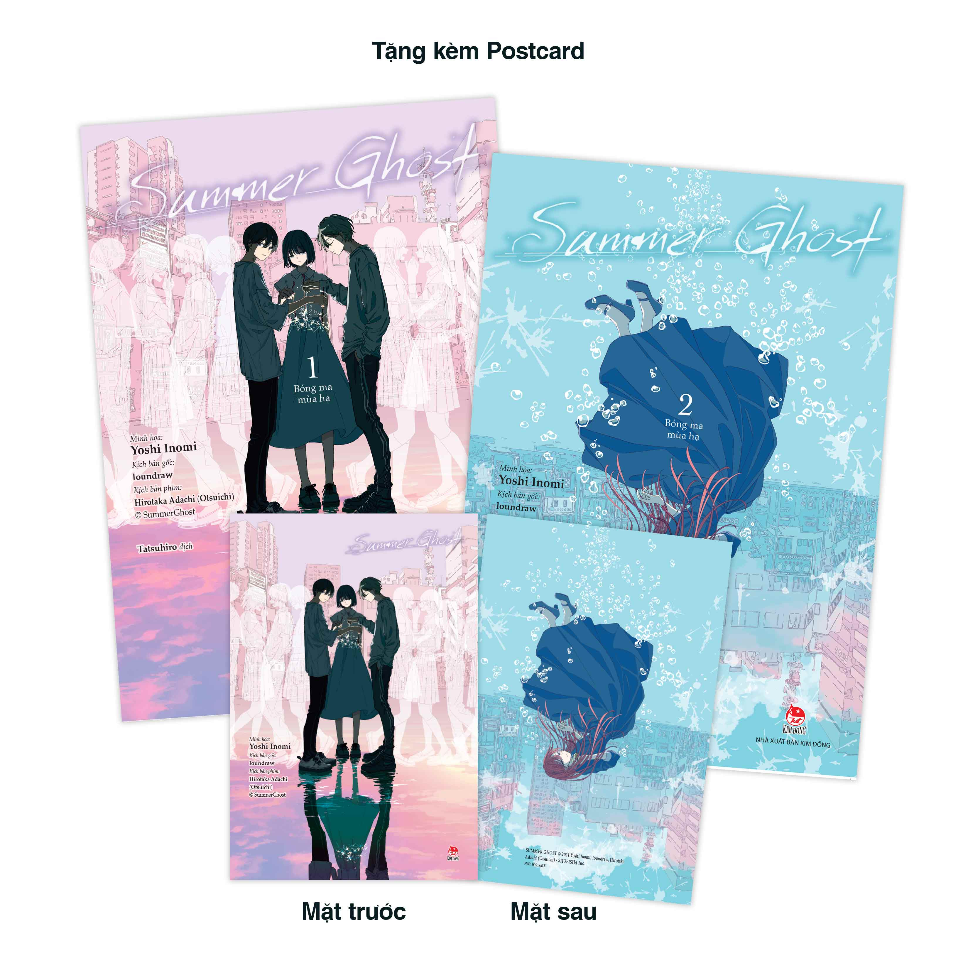 Bộ Manga - Summer Ghost - Bóng Ma Mùa Hạ - Tập 1 + Tập 2 (Bộ 2 Tập) - Tặng Kèm Postcard - Ảnh 2