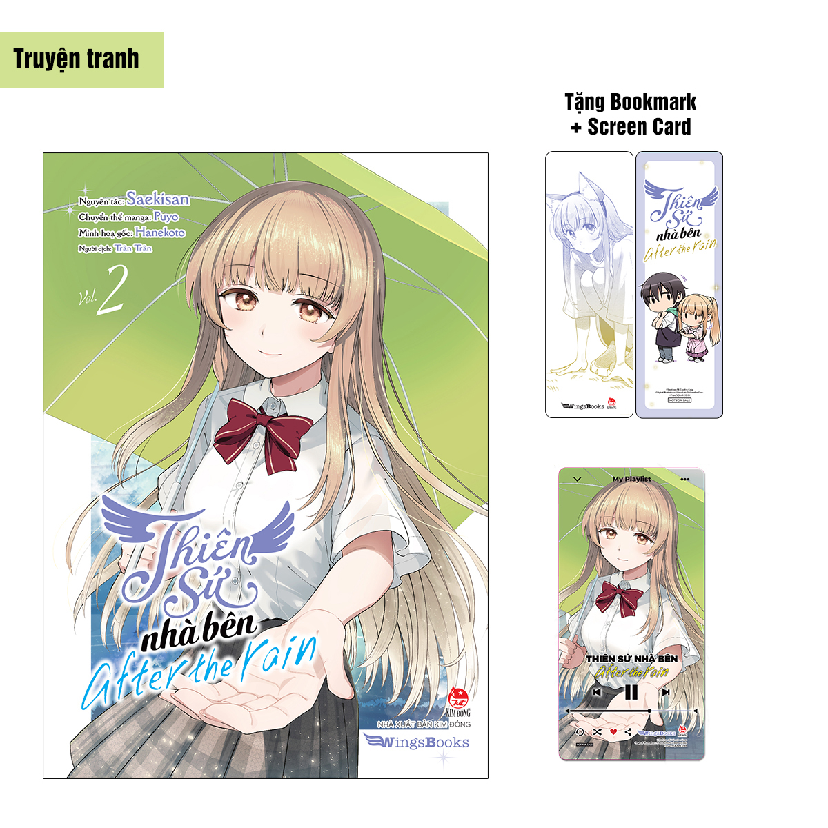 Bộ
						
										
										[Manga] Thiên Sứ Nhà Bên - After The Rain - Tập 2 - Tặng Kèm Bookmark + Screen Card - Ảnh 2