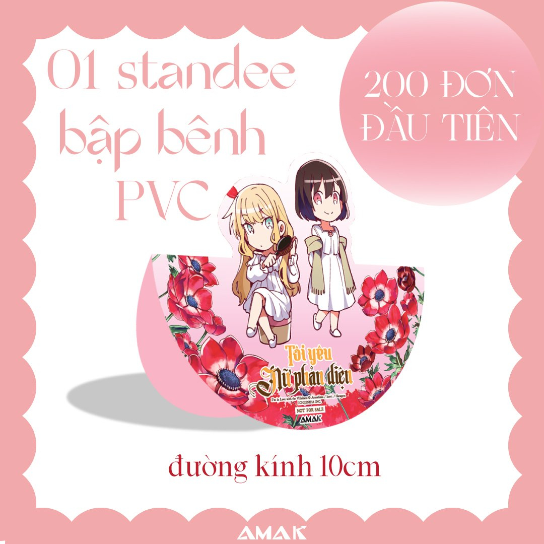 Bộ [Manga] Tôi Yêu Nữ Phản Diện - Tập 2 - Tặng Kèm 1 Bìa Áo Rời Phủ UV + 1 Postcard Hai Mặt + 2 Thẻ Bài Poker + 1 Standee PVC Bập Bênh - Ảnh 6