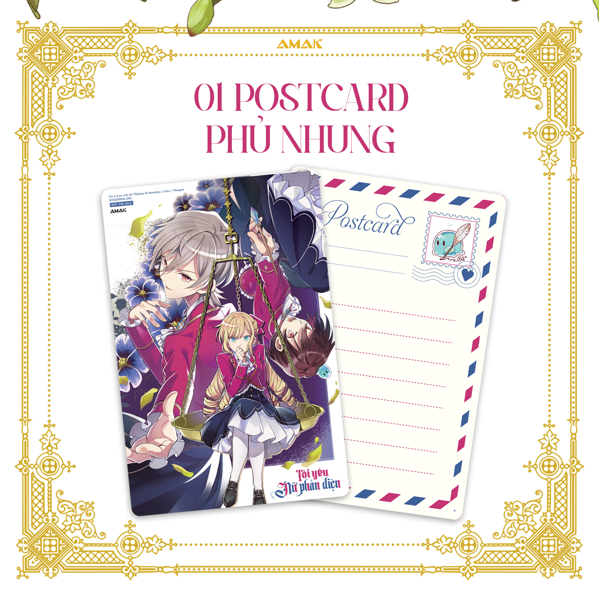 Bộ [Manga] Tôi Yêu Nữ Phản Diện - Tập 5 - Tặng Kèm Bookmark Phủ Nhung + Postcard Phủ Nhung + Pop-Up Card - Ảnh 5