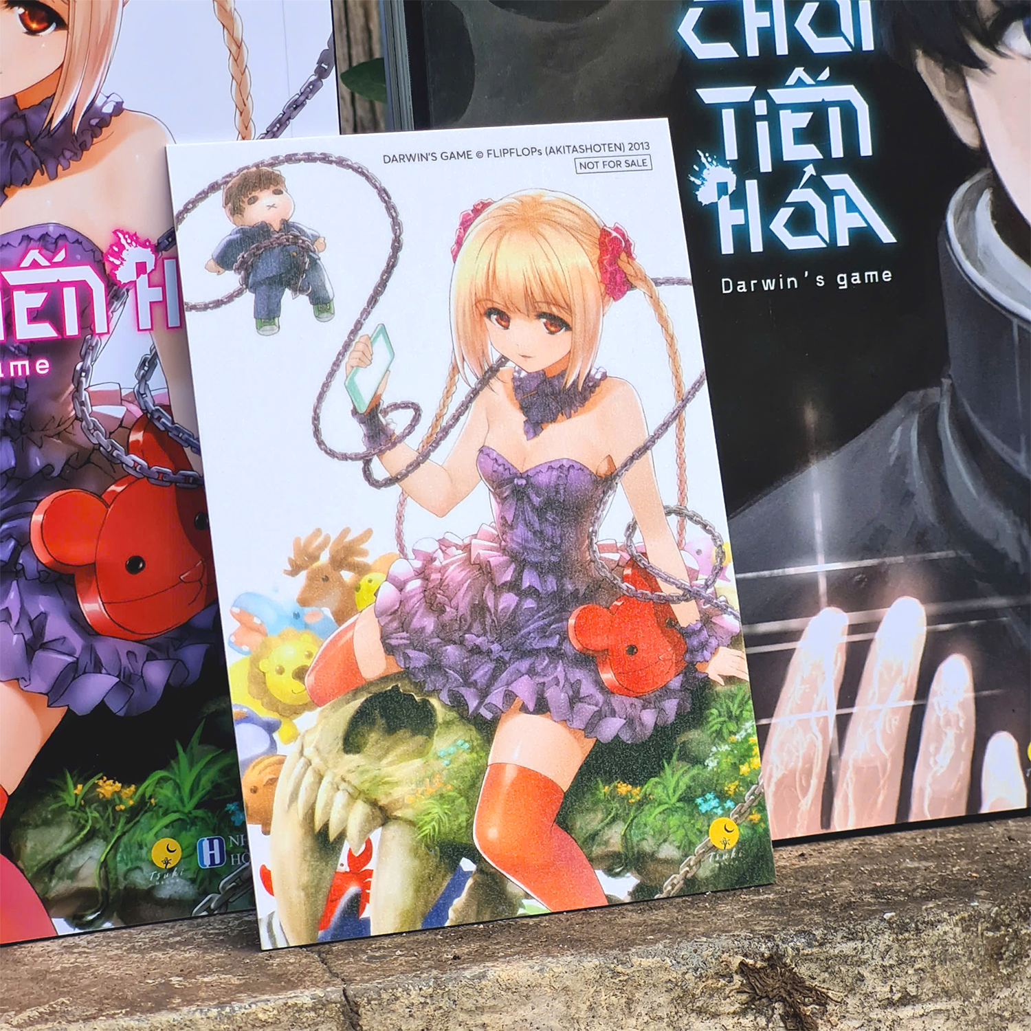 Bộ Manga - Trò Chơi Tiến Hóa - Darwin’s Game - Tập 1 + Tập 2 (Bộ 2 Tập) - Bản Đặc Biệt - Tặng Kèm Postcard Bồi Cứng Cán Kim Tuyến Lụa Tơ Tằm - Ảnh 6