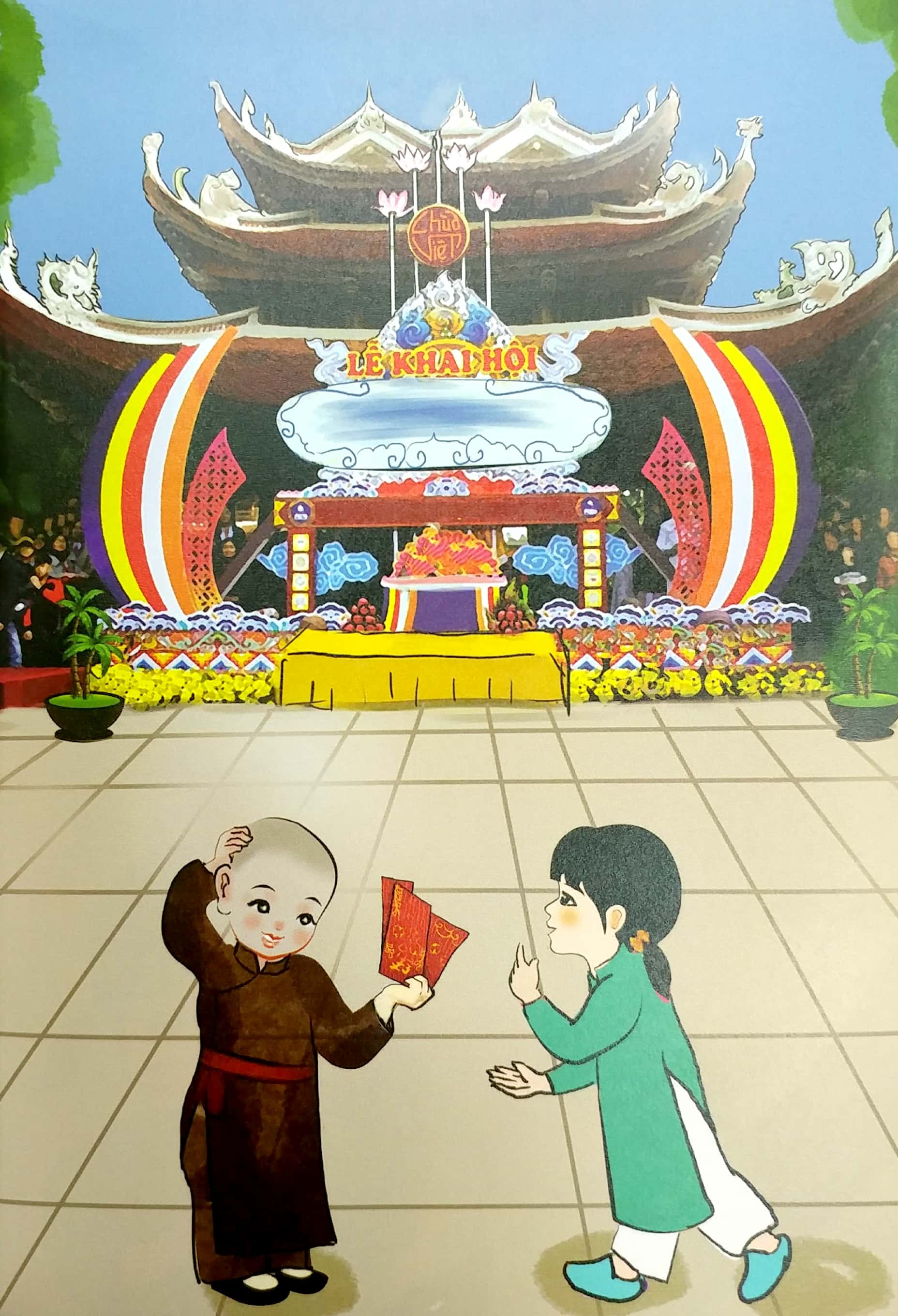 bộ mẹ kể con nghe - chuyện chùa việt - tập 6: lễ cả năm không bằng rằm tháng giêng - Ảnh 6