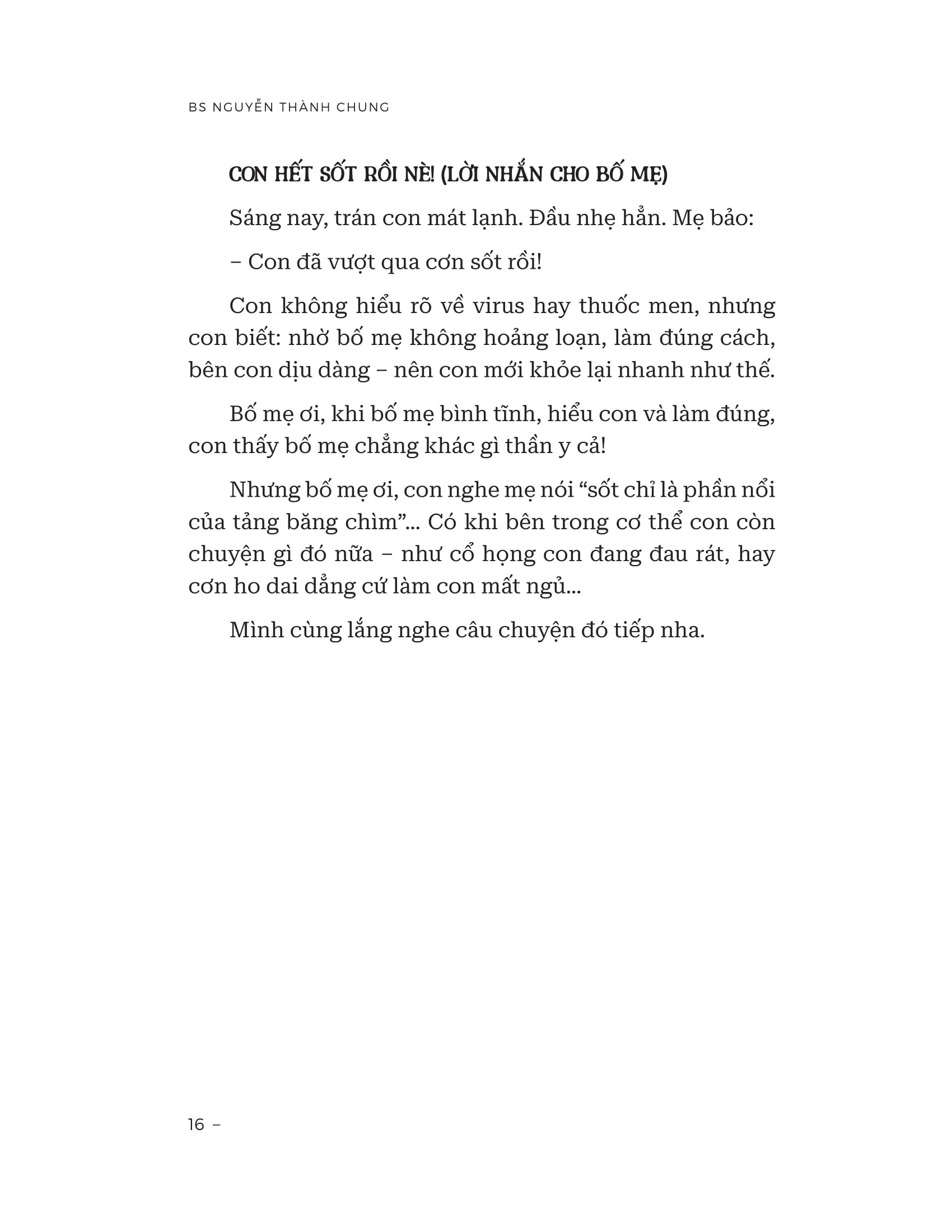 Bố Mẹ Là Thần Y Của Tớ - Thương Con Trọn Vẹn - Thấu Hiểu Khi Con Ốm Bằng Tri Thức Y Khoa Giản Dị Và Gần Gũi Nhất - Ảnh 16