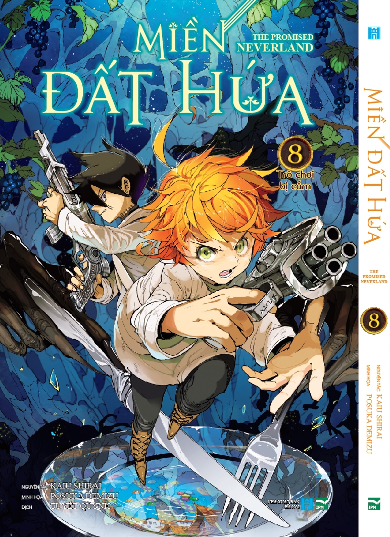 bộ miền đất hứa - the promised neverland - tập 8 - phiên bản bìa trắng (white ver) - Ảnh 2