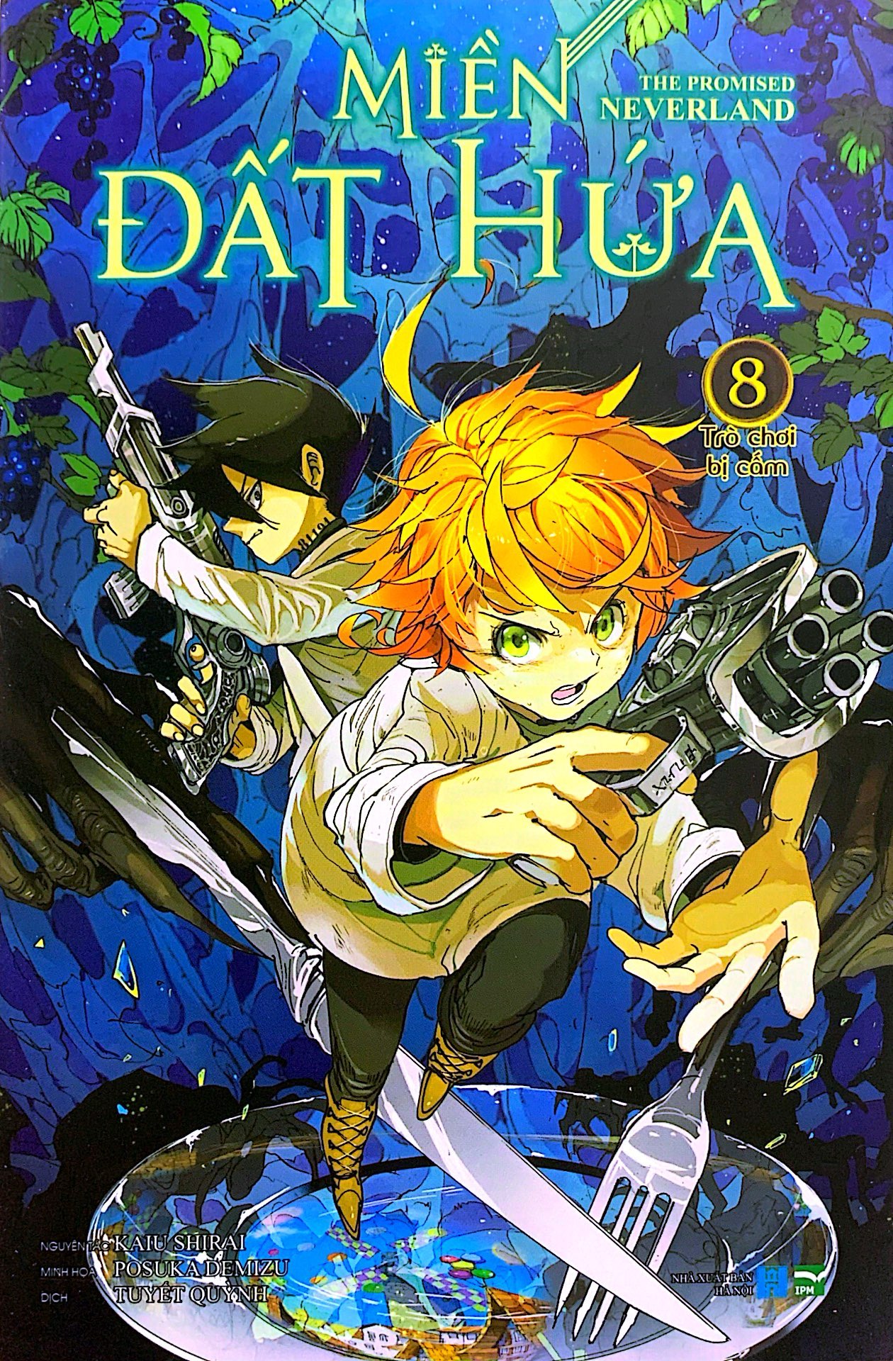 bộ miền đất hứa - the promised neverland - tập 8 - phiên bản bìa trắng (white ver) - Ảnh 3