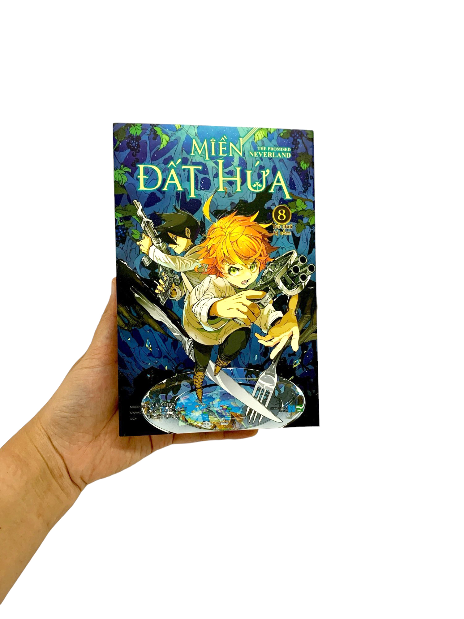 bộ miền đất hứa - the promised neverland - tập 8 - phiên bản bìa trắng (white ver) - Ảnh 9