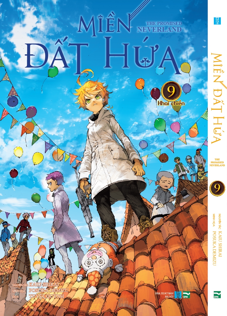 bộ miền đất hứa - the promised neverland - tập 9 - phiên bản bìa trắng (white ver) - Ảnh 2