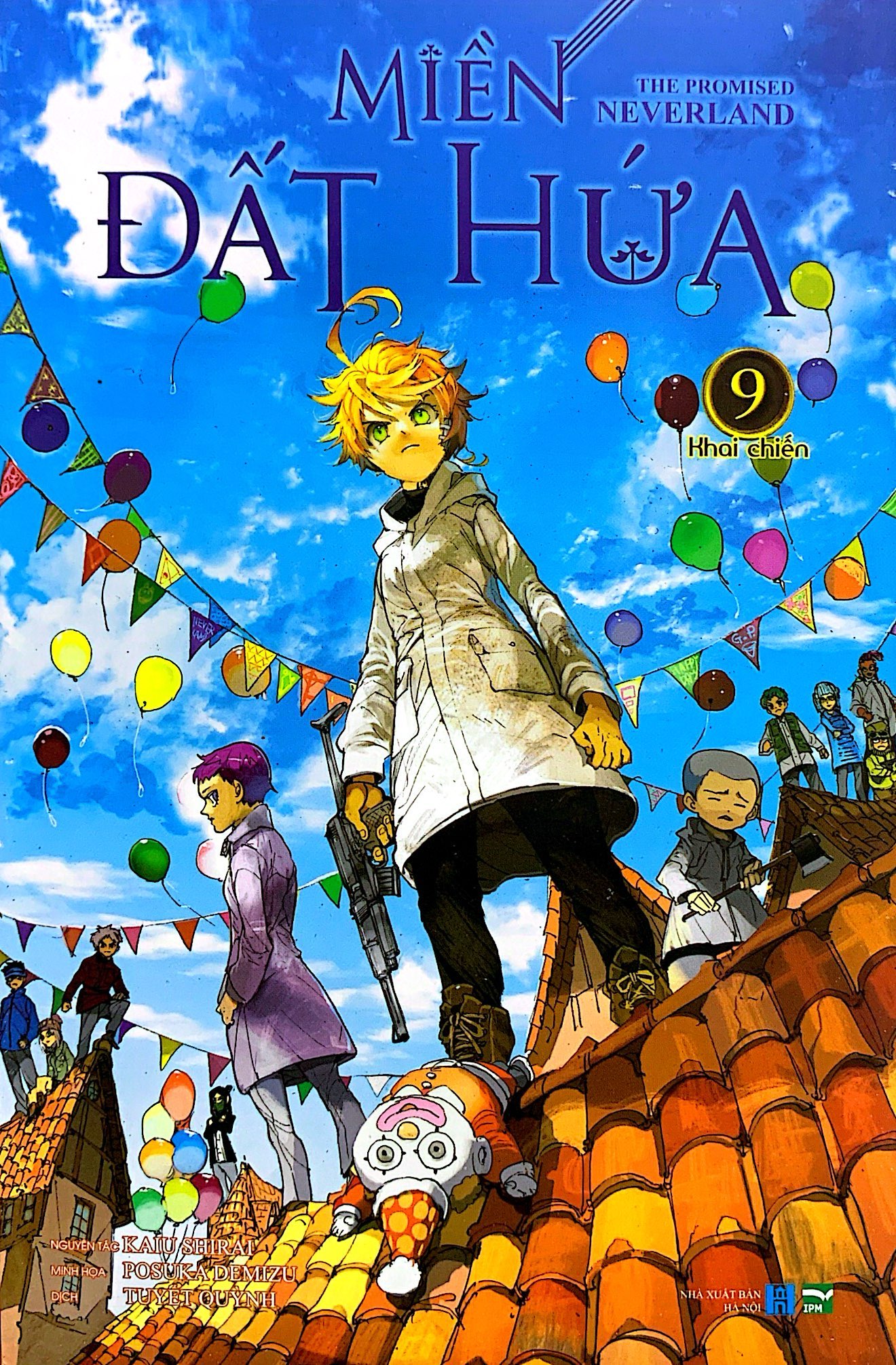 bộ miền đất hứa - the promised neverland - tập 9 - phiên bản bìa trắng (white ver) - Ảnh 3