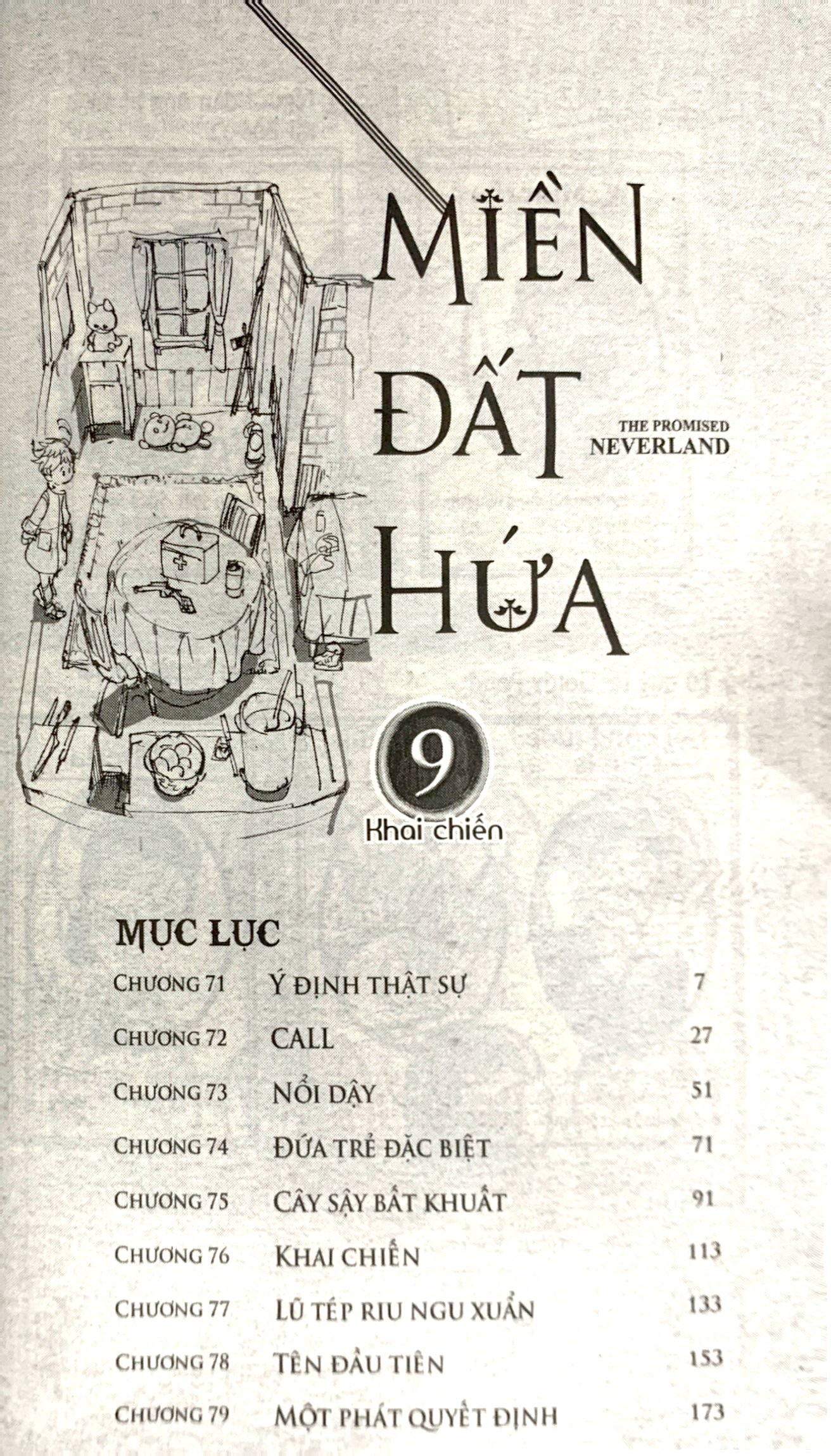 bộ miền đất hứa - the promised neverland - tập 9 - phiên bản bìa trắng (white ver) - Ảnh 4