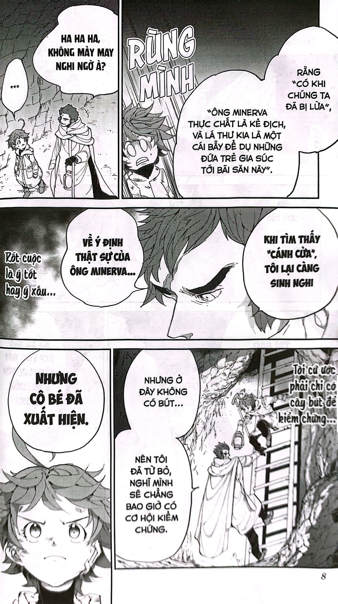 bộ miền đất hứa - the promised neverland - tập 9 - phiên bản bìa trắng (white ver) - Ảnh 6