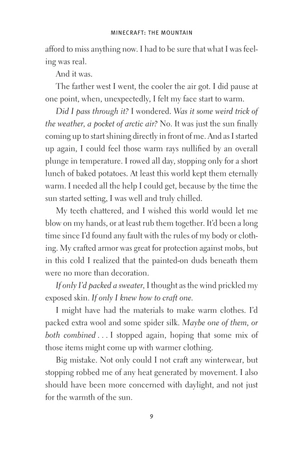 bộ minecraft book 8: the mountain: an official minecraft novel - Ảnh 12