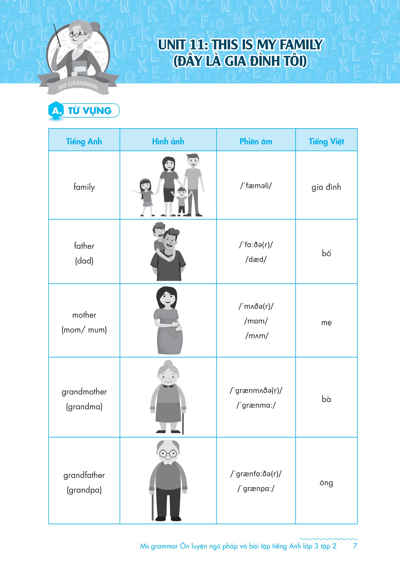 bộ ms grammar - ôn luyện ngữ pháp và bài tập tiếng anh lớp 3 - tập 2 - Ảnh 4