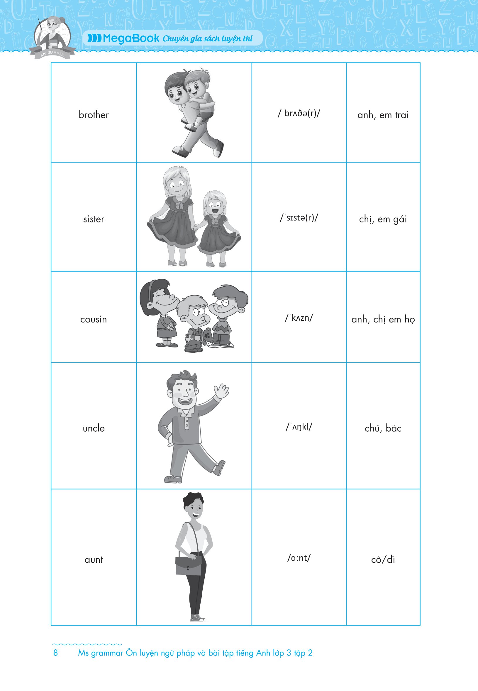 bộ ms grammar - ôn luyện ngữ pháp và bài tập tiếng anh lớp 3 - tập 2 - Ảnh 5