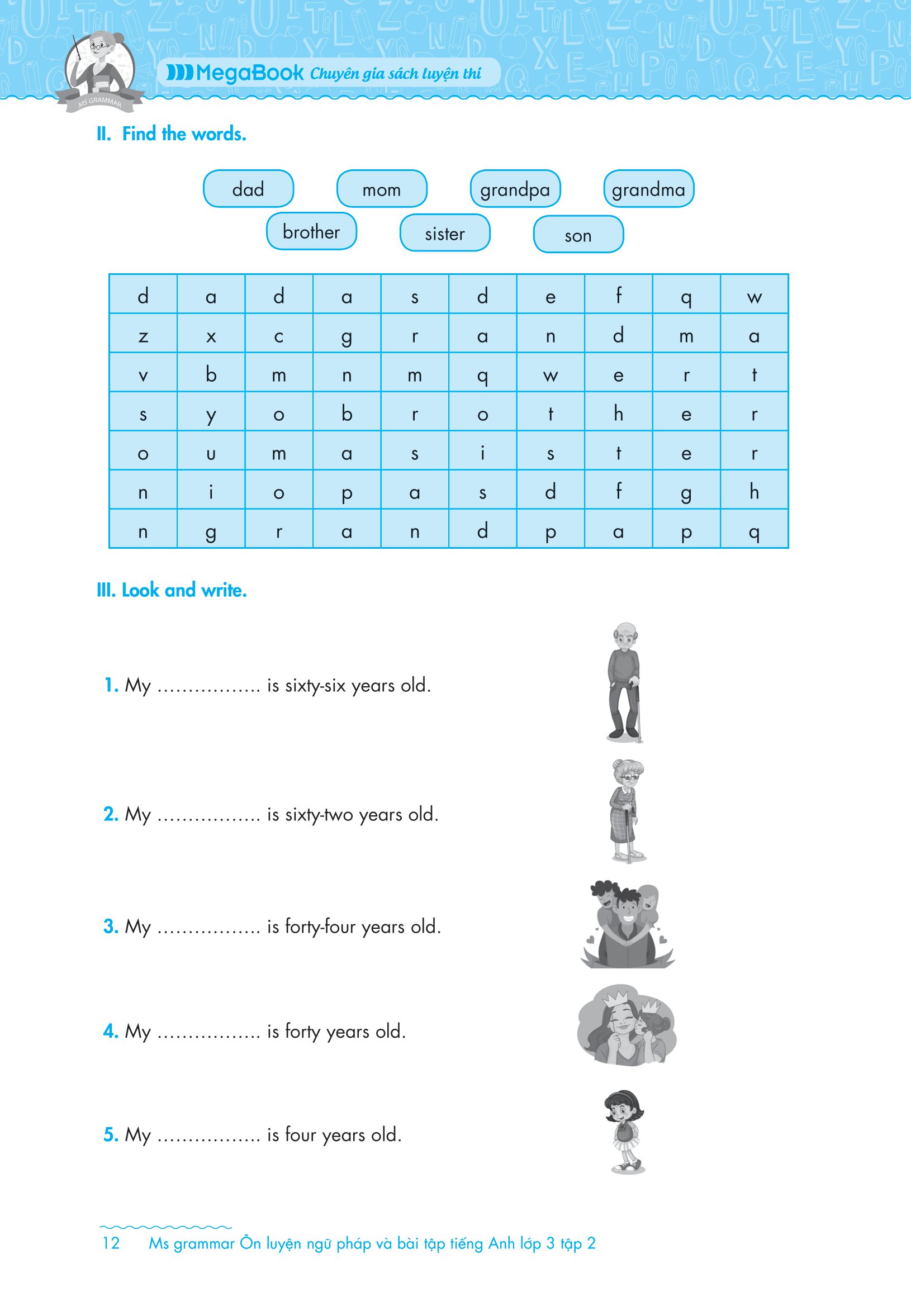 bộ ms grammar - ôn luyện ngữ pháp và bài tập tiếng anh lớp 3 - tập 2 - Ảnh 9