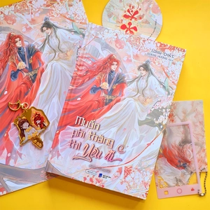 bộ muốn phi thăng thì yêu đi - tập 2 - bản đặc biệt - bìa cứng - tặng kèm bookmark + poster a3 + set 2 card pvc kèm dây móc bi + móc khóa 2 mảnh tráng gương - Ảnh 4