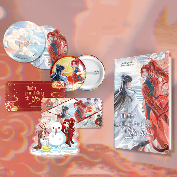 Bộ Muốn Phi Thăng Thì Yêu Đi - Tập 5 - Bản Đặc Biệt - Bìa Cứng - Tặng Kèm Bookmark Tròn Hai Mặt + Ticket Hologram Hai Mặt + Huy Hiệu Phủ Nhũ + Standee Chibi