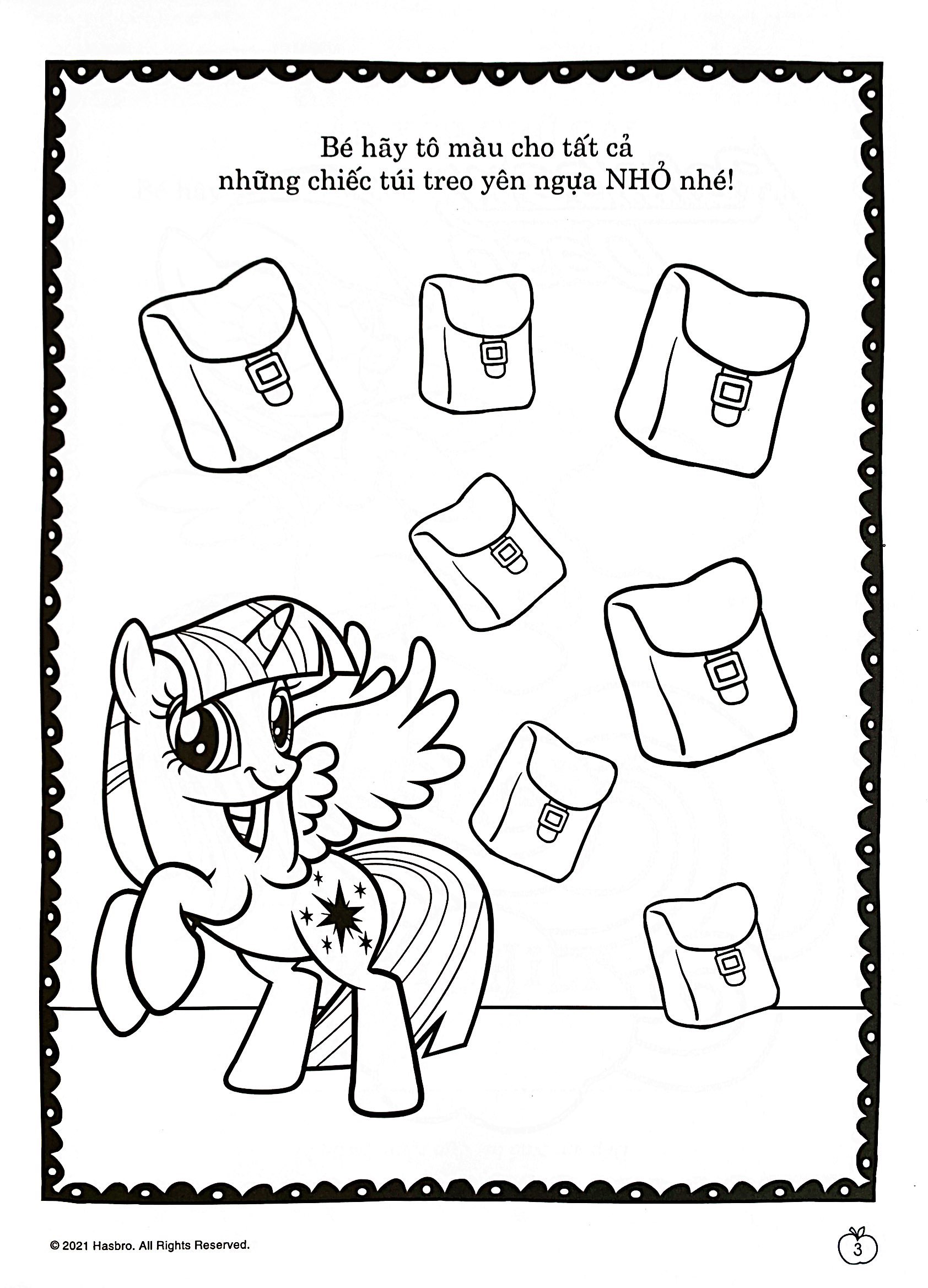 bộ my little pony - jumbo tô màu và các trò chơi 8 - Ảnh 5