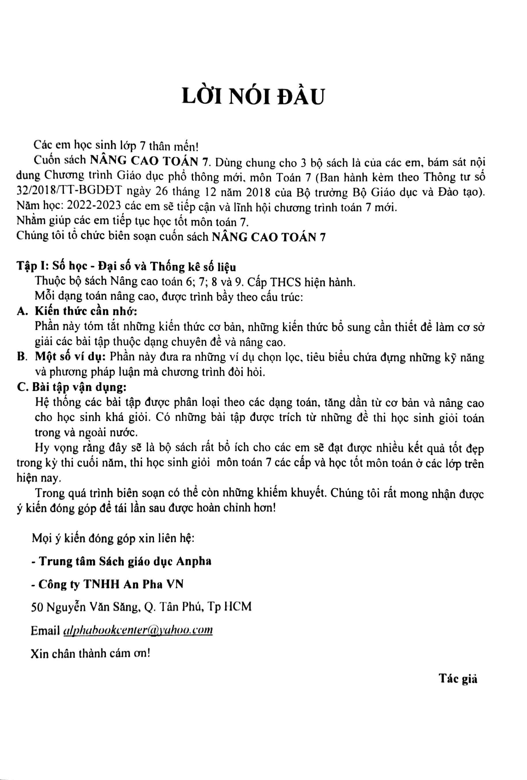 bộ nâng cao toán 7 - tập 1: số học & đại số - Ảnh 4