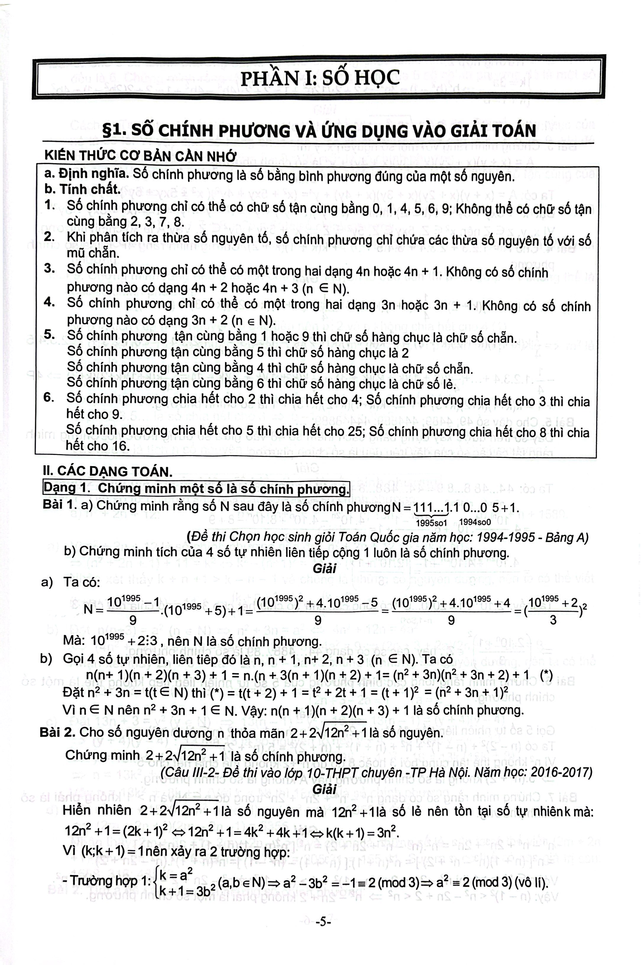 Bộ Nâng Cao Toán 9 - Tập 1 - Số Học Đại Số Và Thống Kê Số Liệu - Ảnh 5